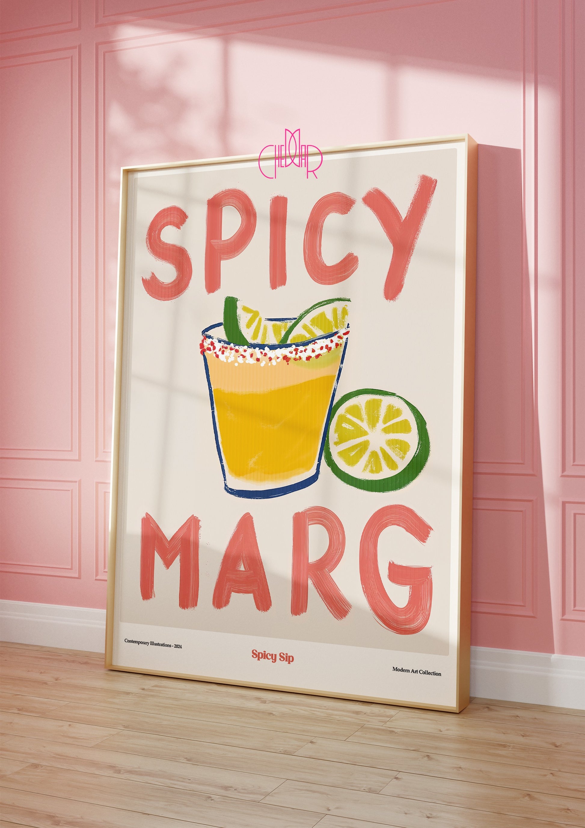 Plakat Spicy Marg, Spicy Sip, modernizm, sztuka współczesna