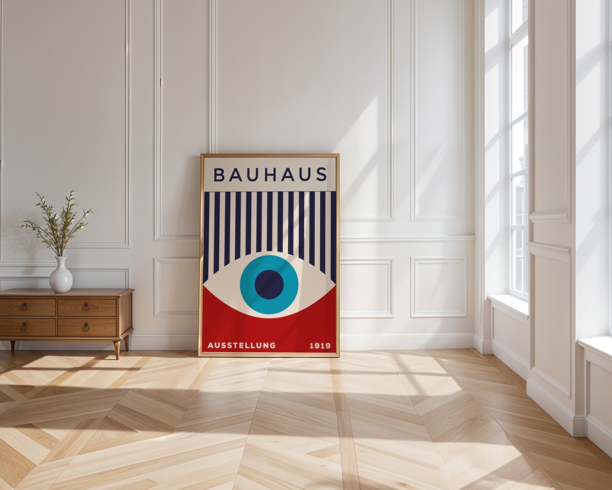 Plakat Bauhaus "Oko Proroka", retro, vintage