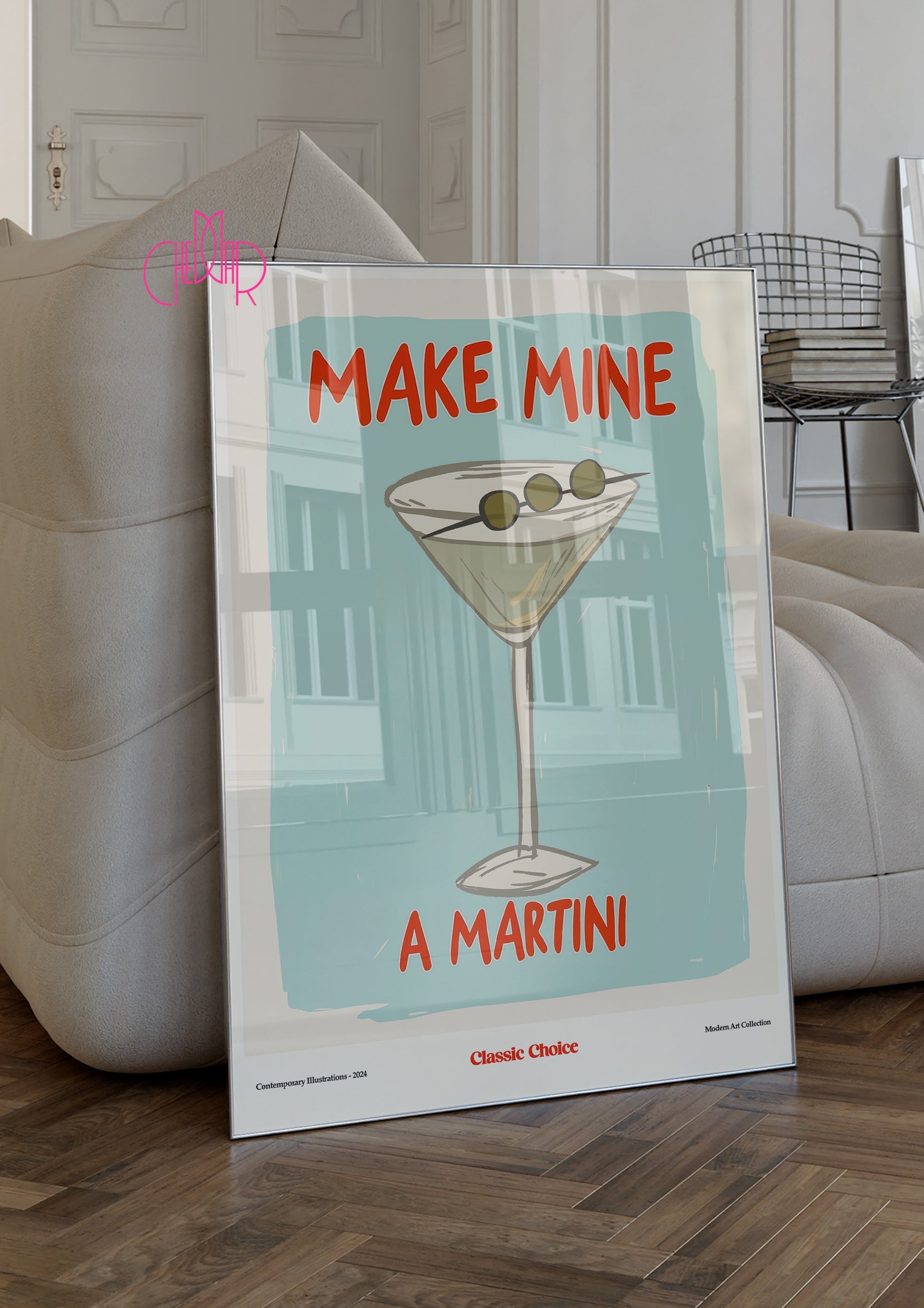 Plakat Make Mine A Martini, Klasyczny wybór, modernizm, współczesność
