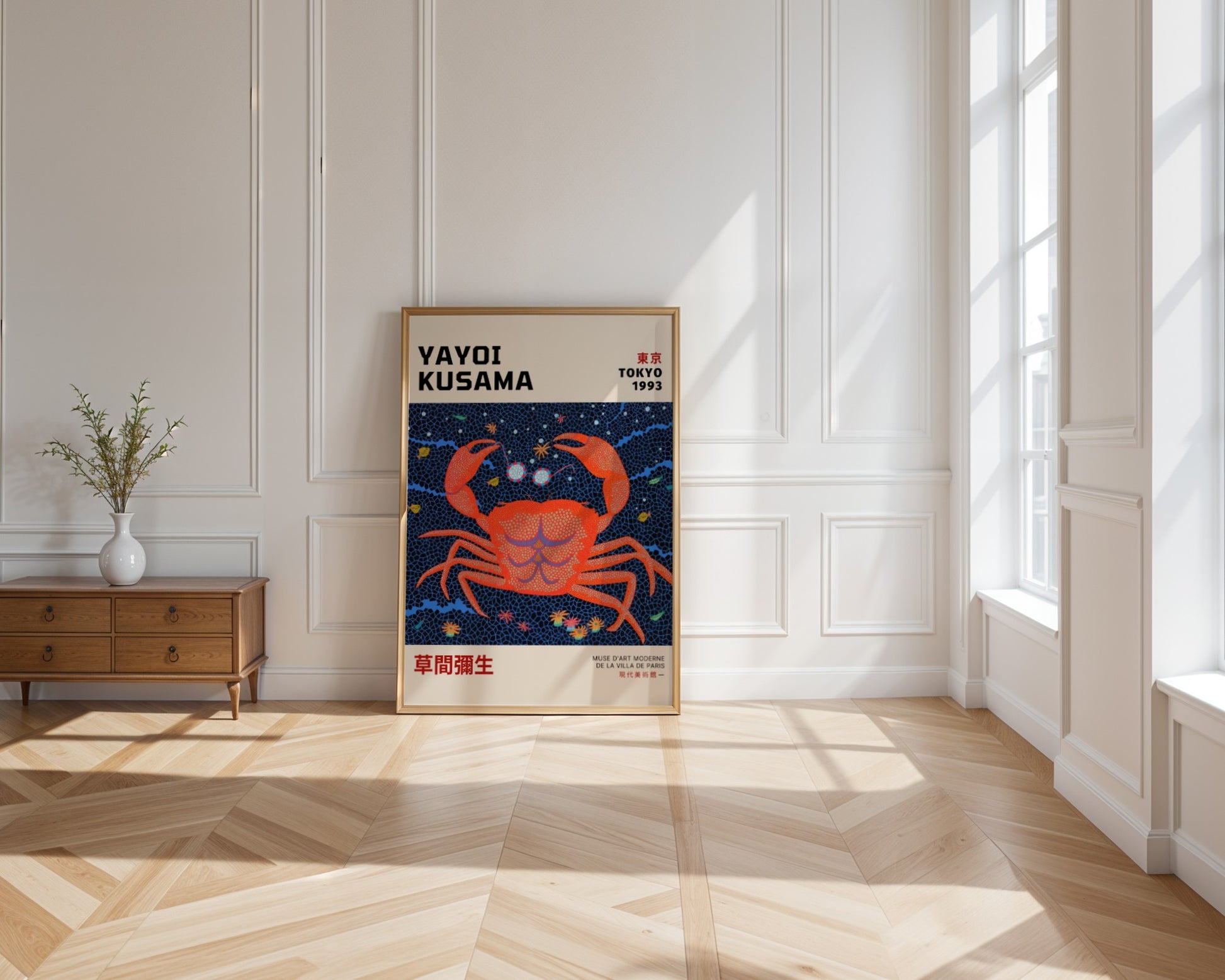 Plakat Yayoi Kusama Krab Japonia Tokyo 1993