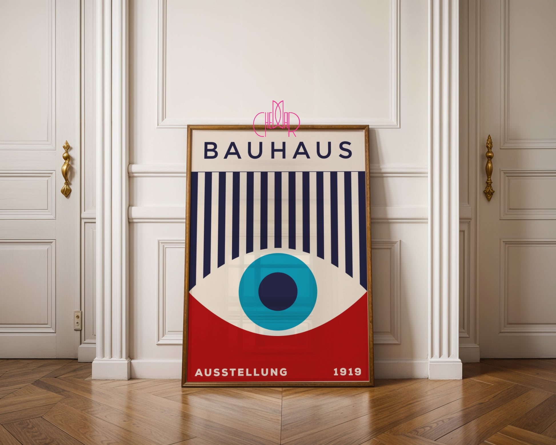 Plakat Bauhaus "Oko Proroka", retro, vintage