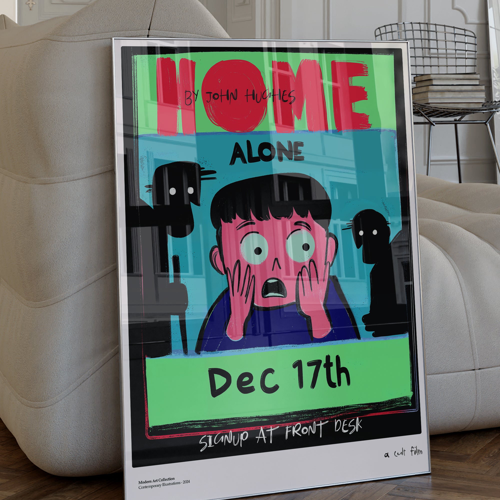 Plakat „Home Alone” – Kultowa historia w nowoczesnym wydaniu!