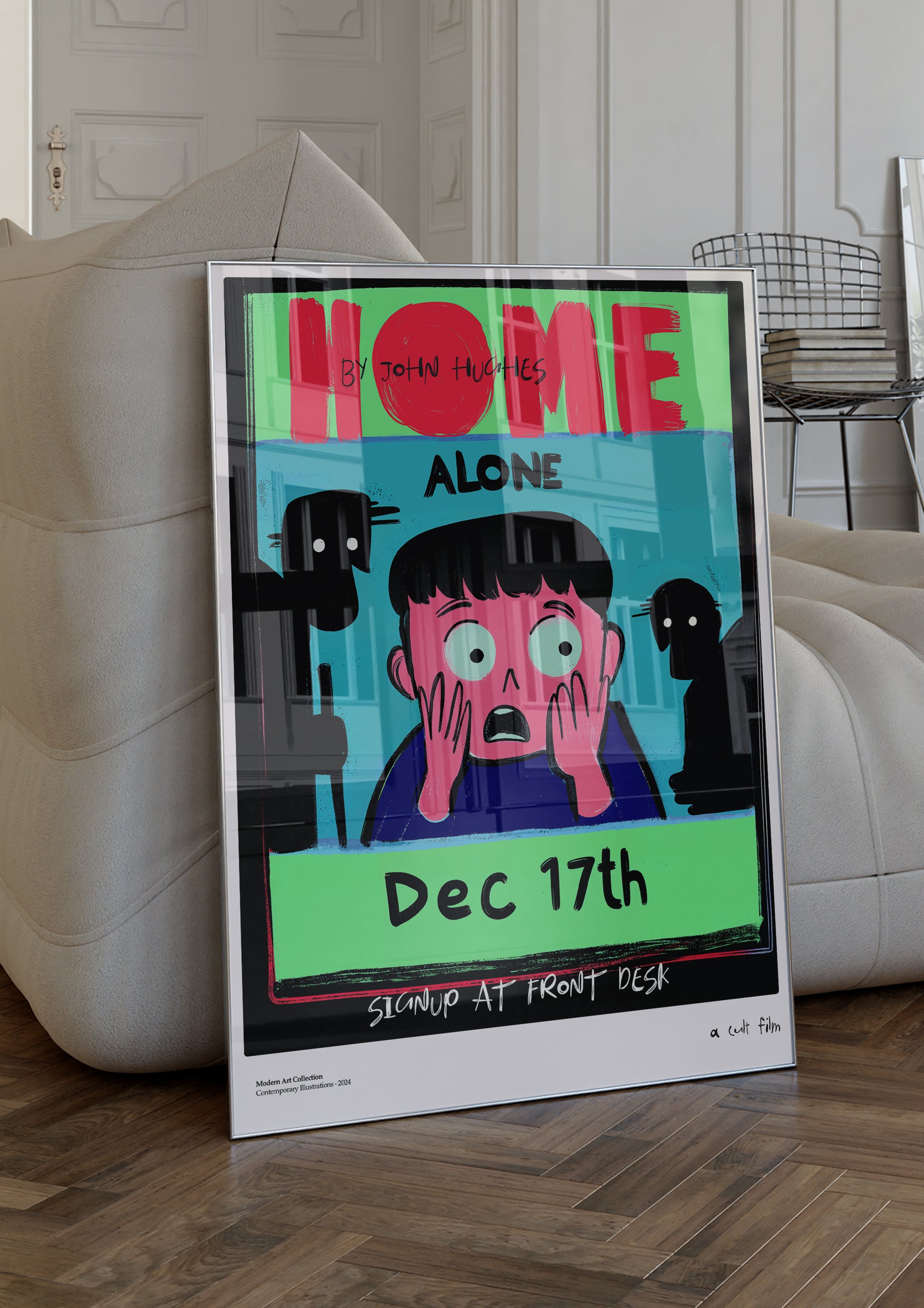 Plakat „Home Alone” – Kultowa historia w nowoczesnym wydaniu!