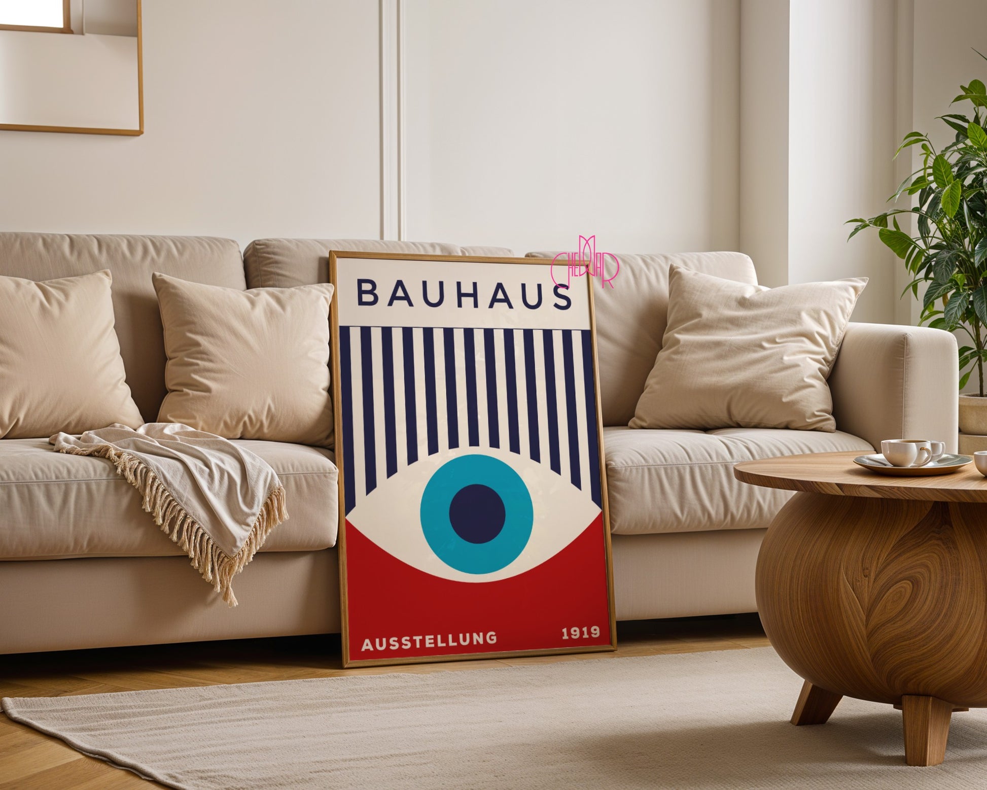 Plakat Bauhaus "Oko Proroka", retro, vintage