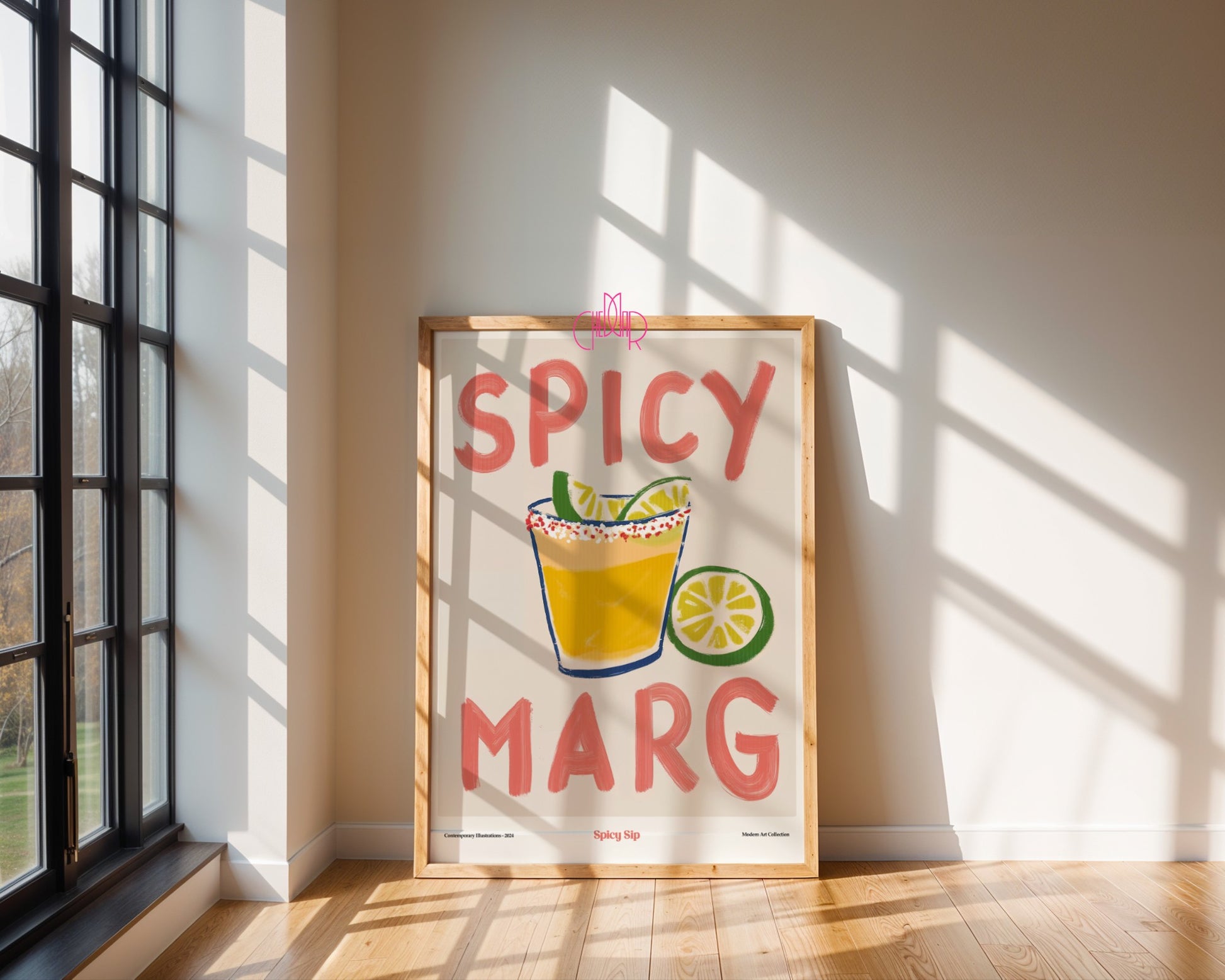 Plakat Spicy Marg, Spicy Sip, modernizm, sztuka współczesna