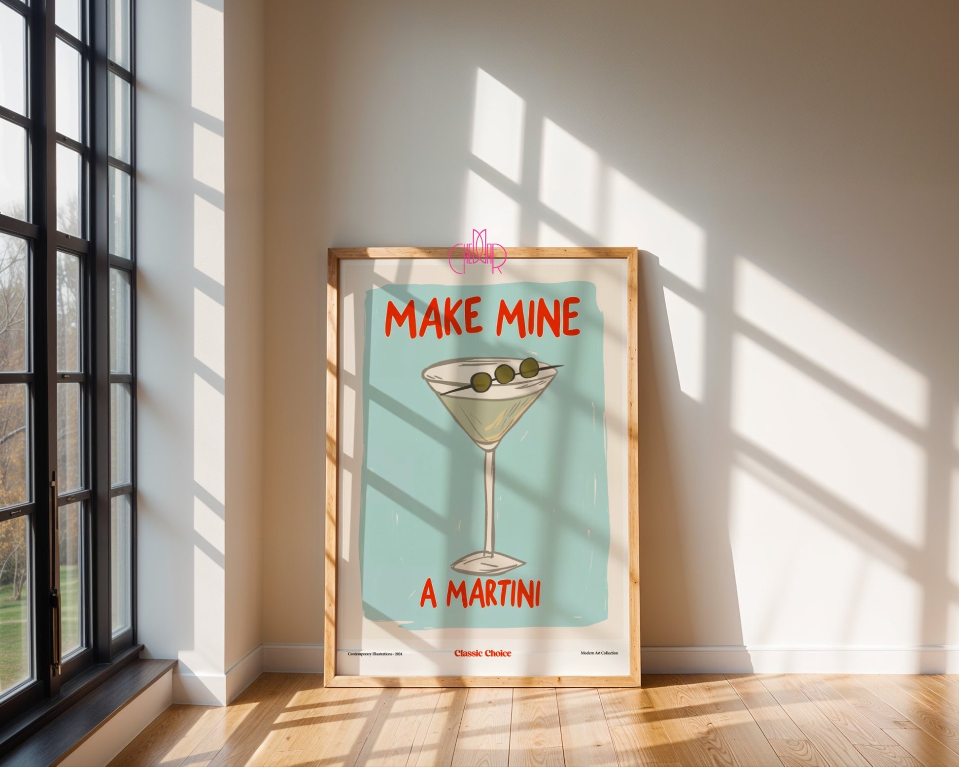 Plakat Make Mine A Martini, Klasyczny wybór, modernizm, współczesność