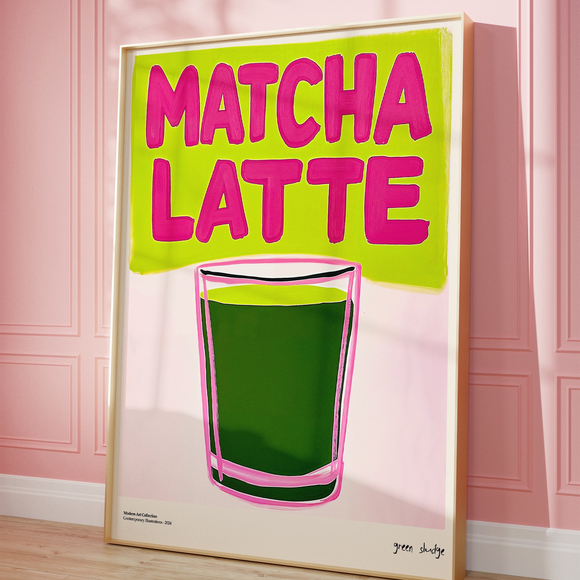 Plakat „Matcha Latte” – Zastrzyk Energii dla Twojego Wnętrza!