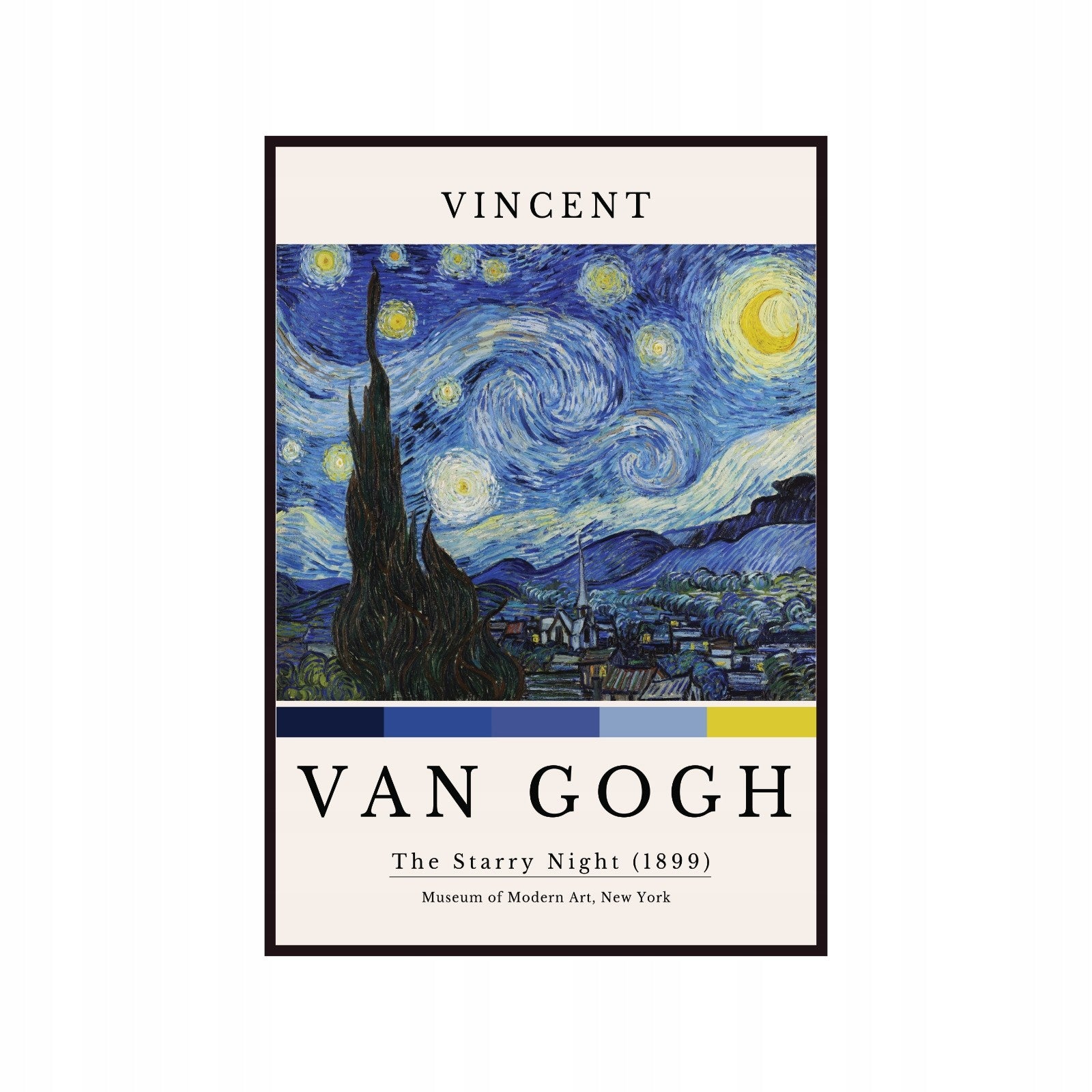 Plakat Vincent Van Gogh The Starry Night, Sztuka Współczesna