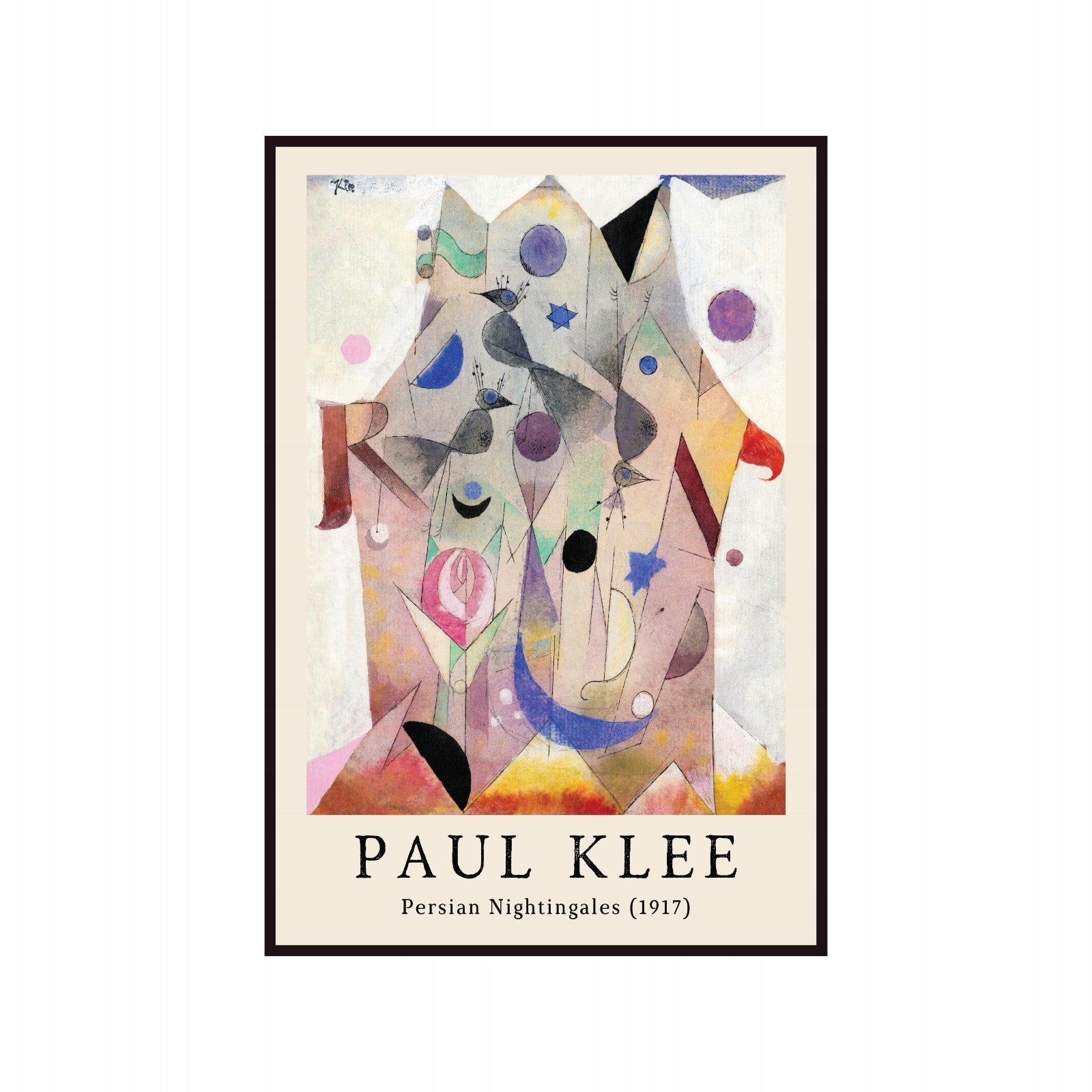 Plakat Paul Klee Persian Nightingales kubizm, abstrakcja