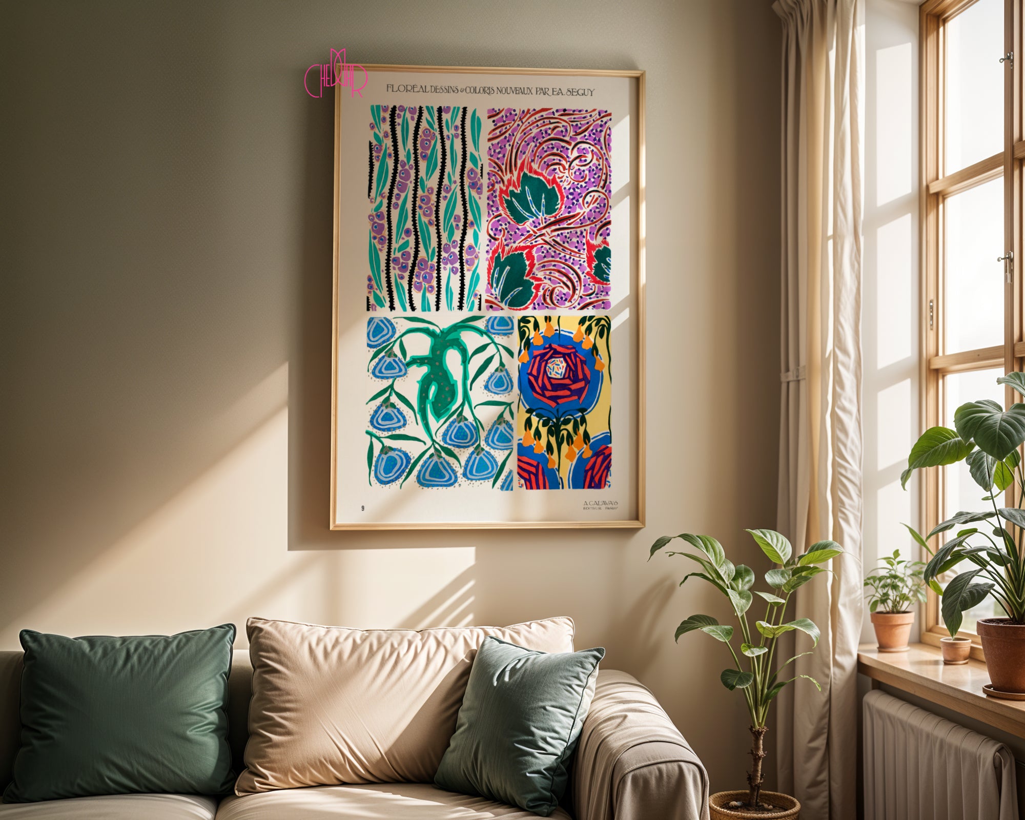 E.A. Séguy: Floreal Dessins | Vintage Art Print