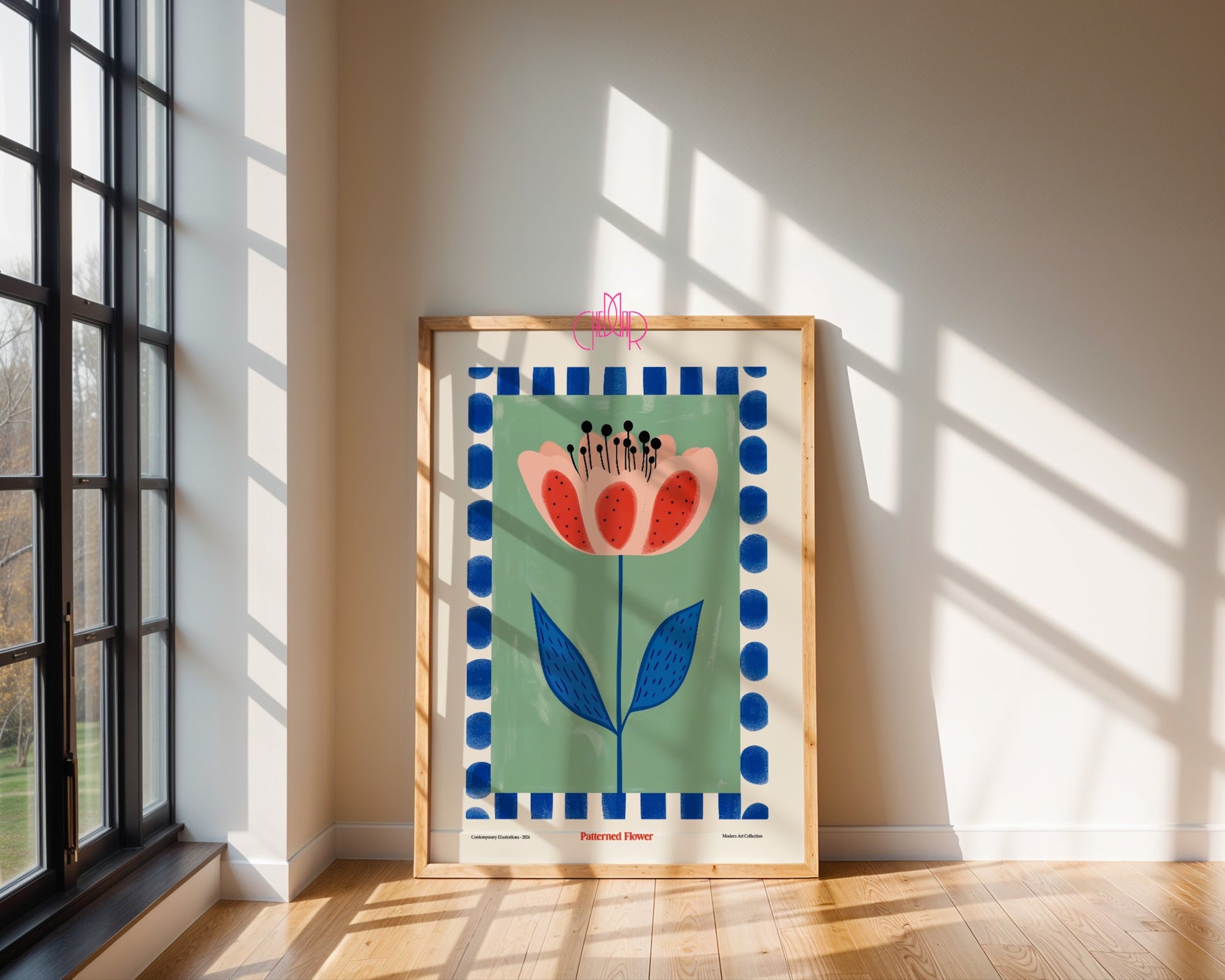 Plakat Rozkwitający Kwiat, Modern Art Collection, sztuka współczesna