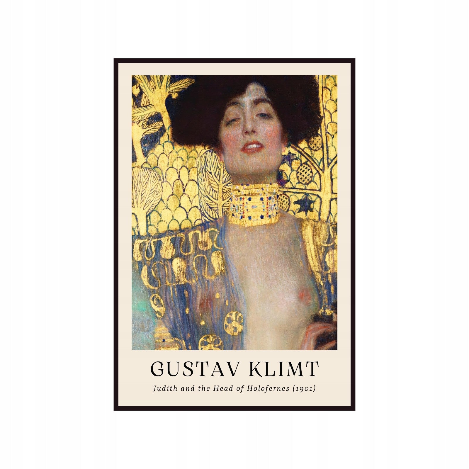 Plakat Gustaw Klimt Judith i głowa Holofernes'a, sztuka nowoczesna