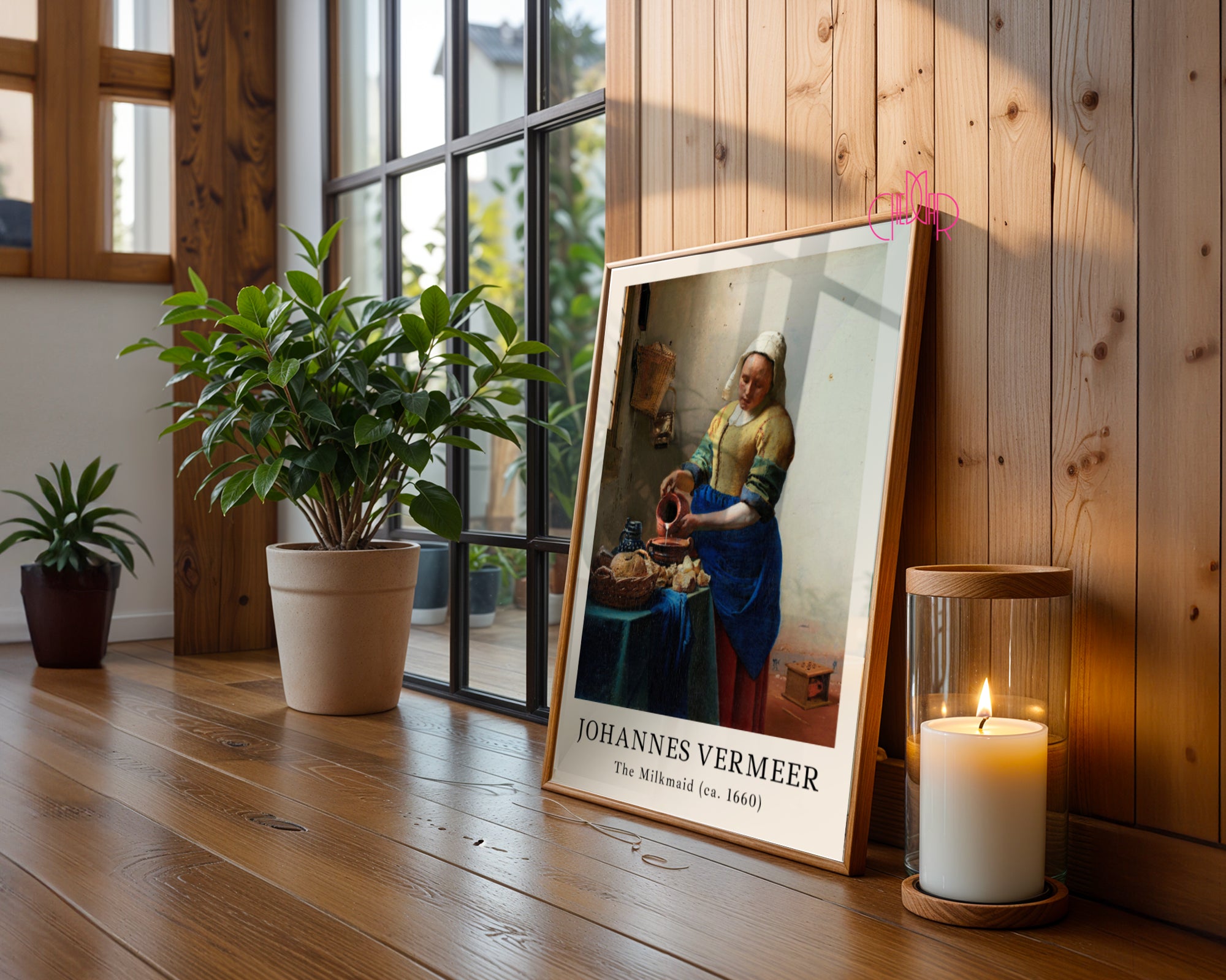 Plakat Johannes Vermmeer The Milk Made sztuka klasyczna, Vintage