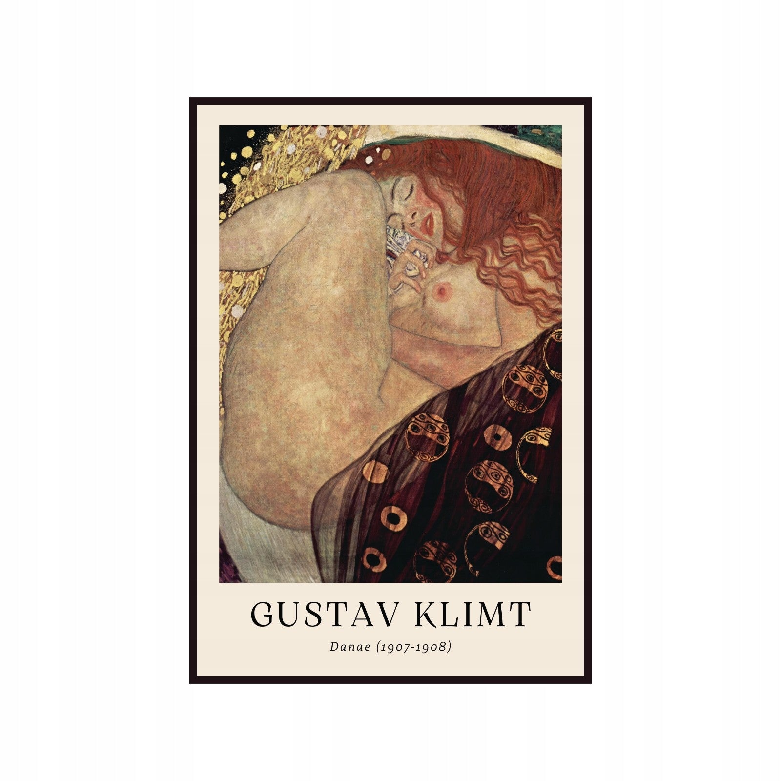 Plakat Gustaw Klimt Danae, sztuka współczesna, art nouveau