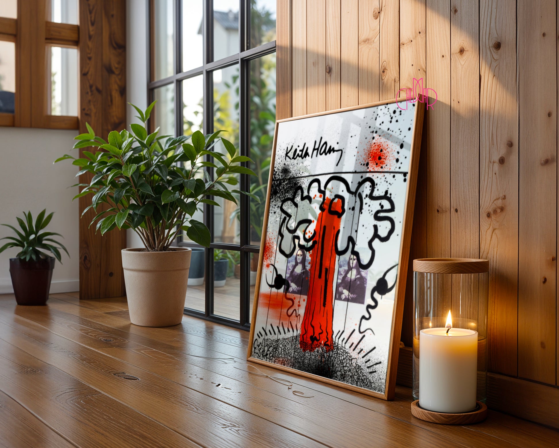 Keith Haring – The Atomic Mona Lisa Poster