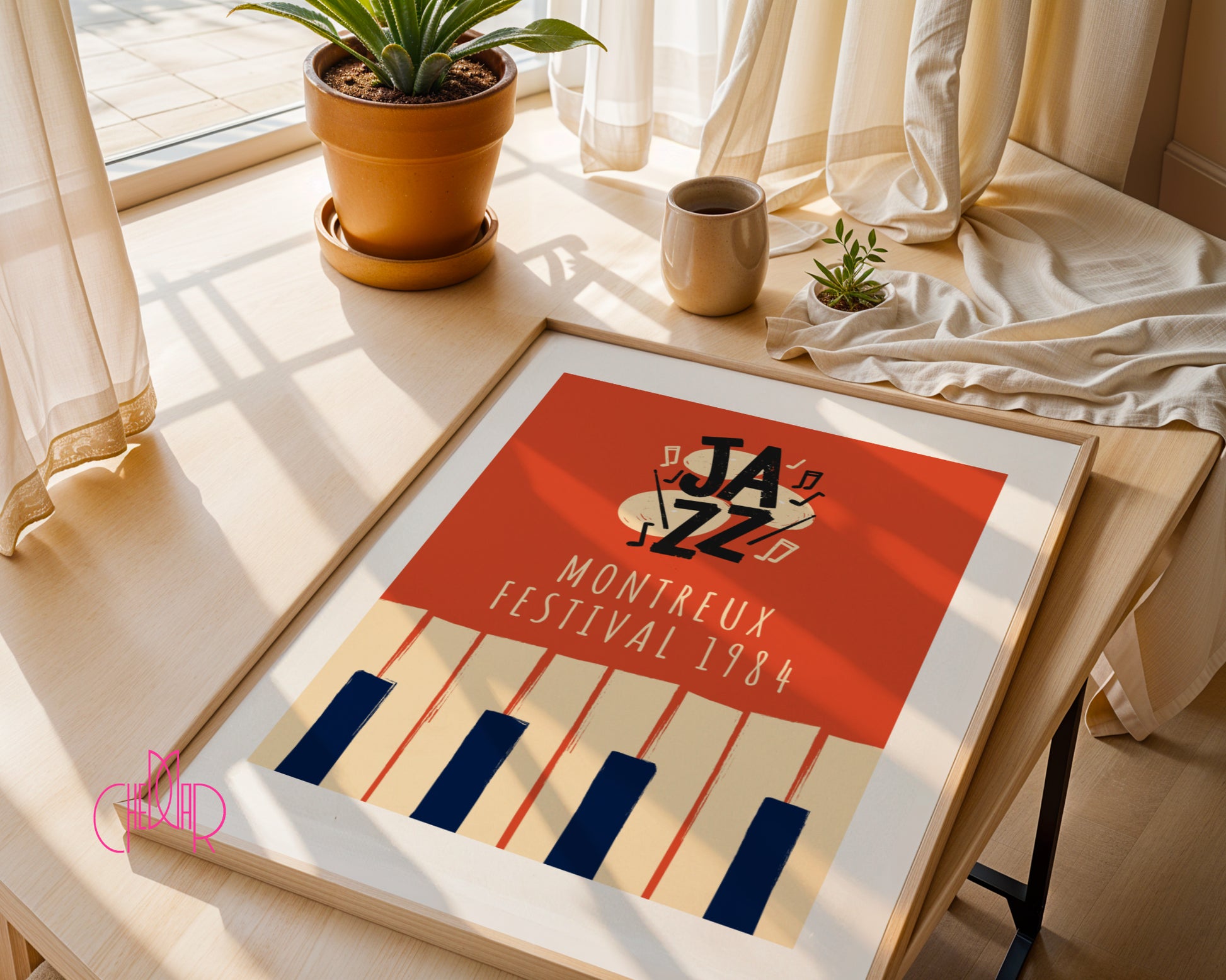 Plakat muzyczny z serii All That Jazz, Montreux 1984