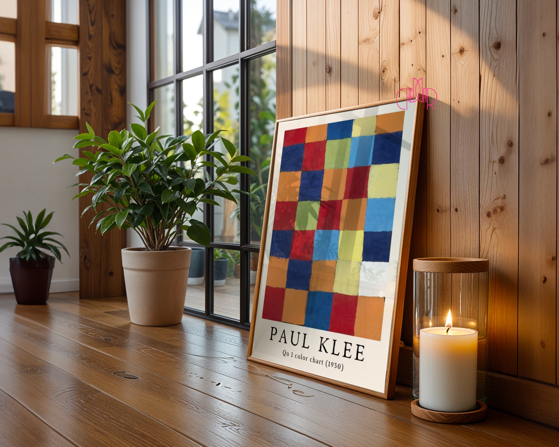 Paul Klee Qu 1 Color Chart – Geometric Abstract Poster