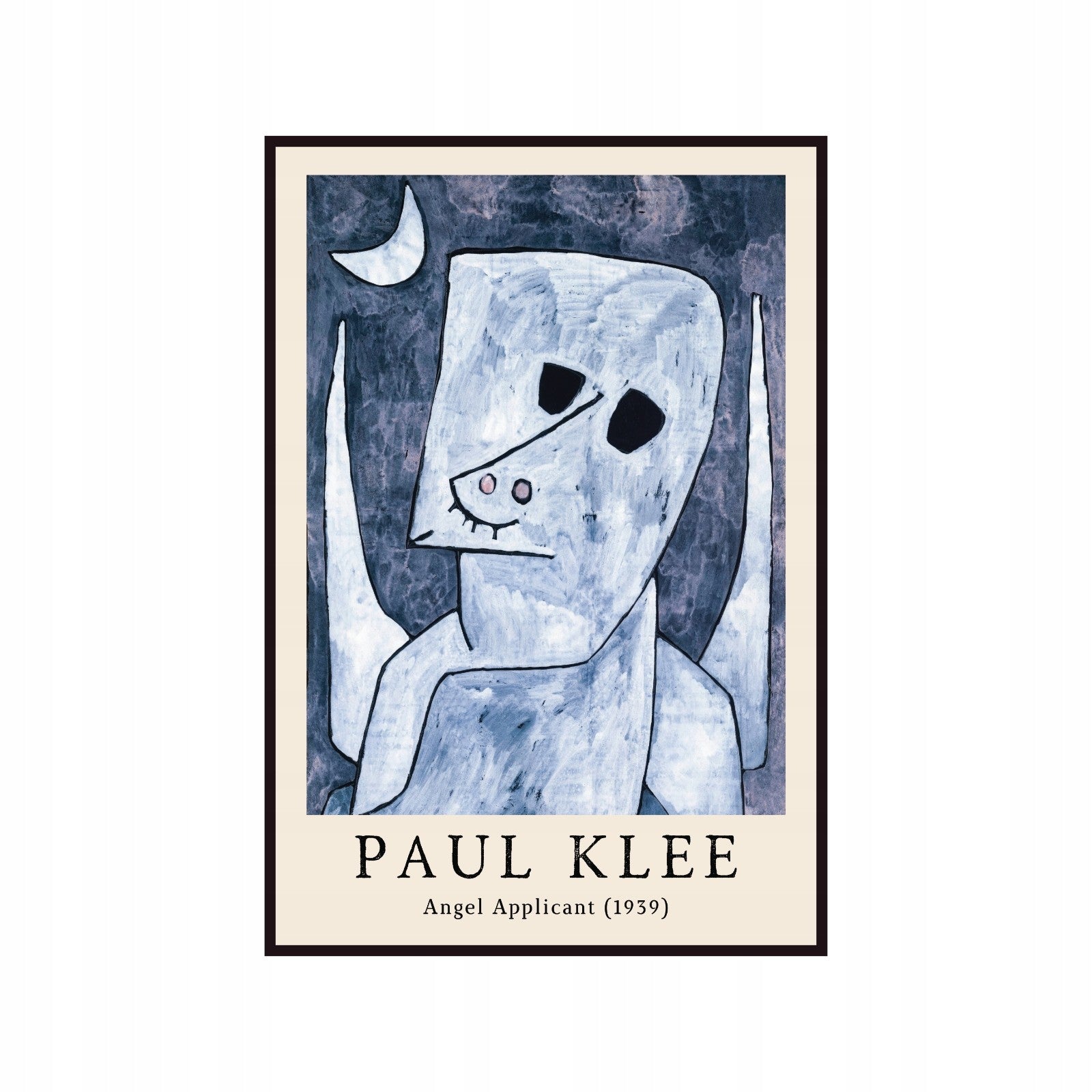 Plakat Paul Klee Angel Applicant 1939, kubizm, abstrakcja, sztuka,