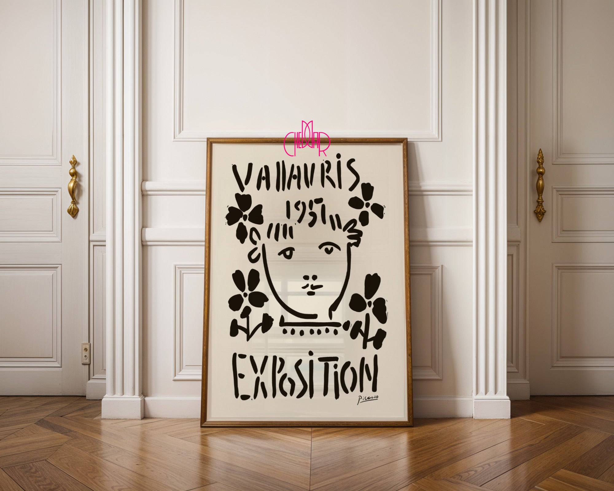 Pablo Picasso – Vallauris Exposition 1951 Floral Sketch