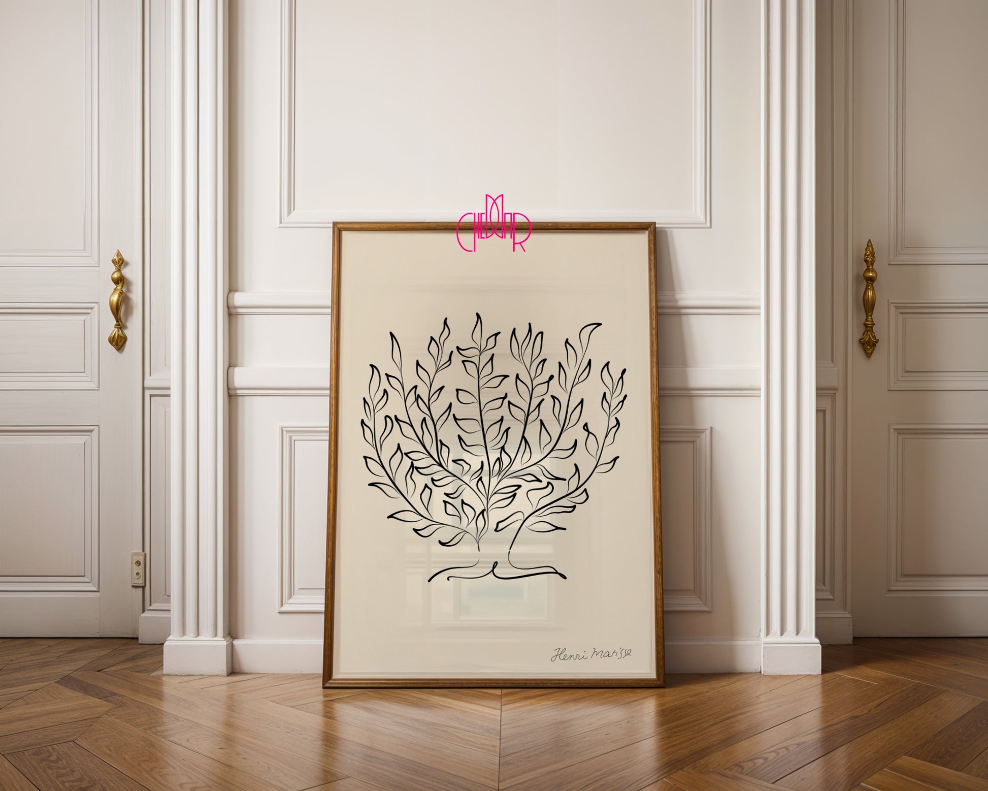 Henri Matisse – Mediterranean Tree: Minimalist Line Art