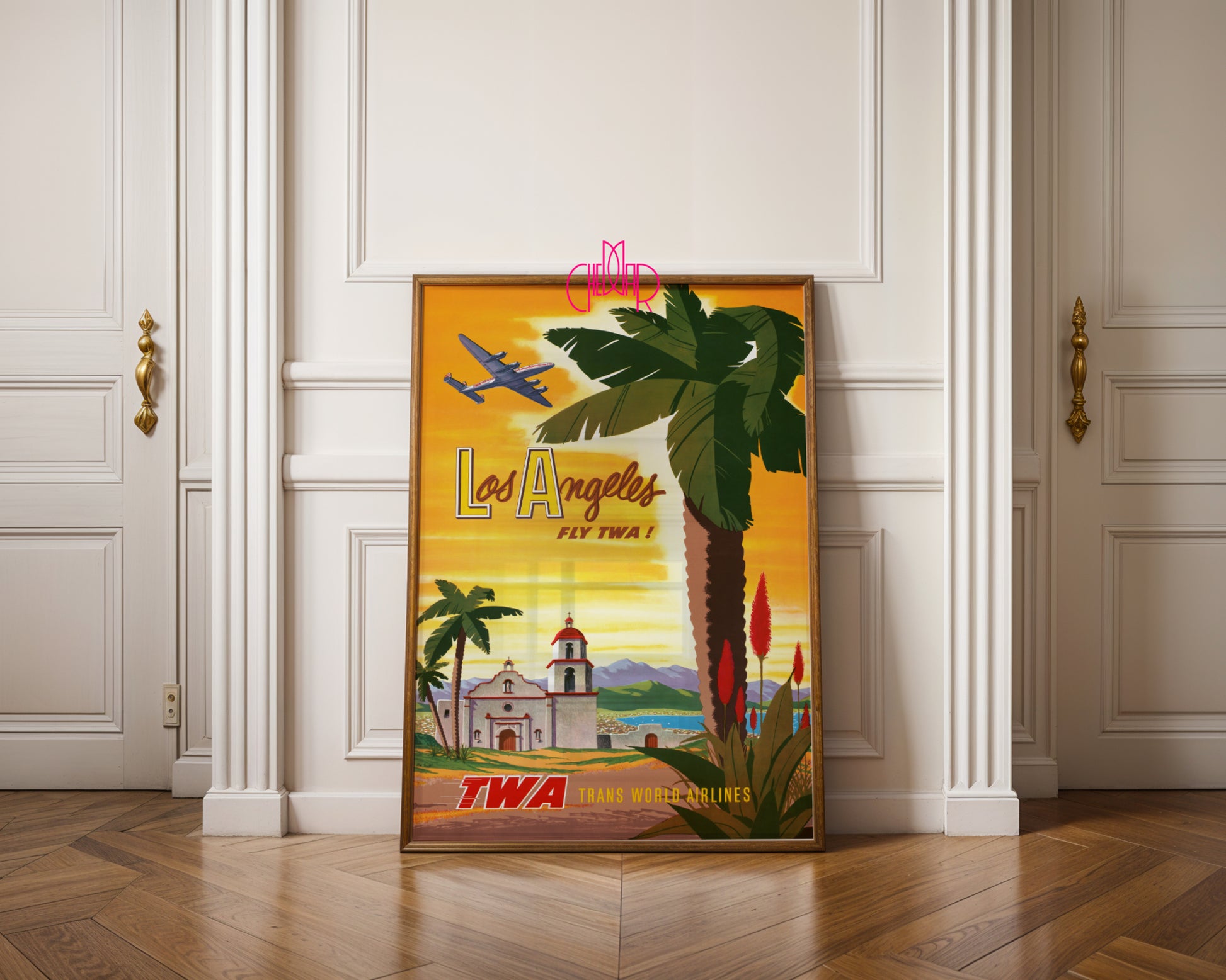 Plakat Los Angeles – Fly TWA, Vintage, Retro, USA