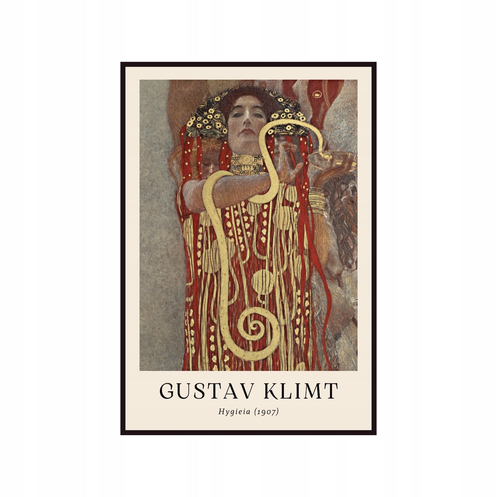 Plakat Gustaw Klimt Hygieia, sztuka współczesna, art nouveau