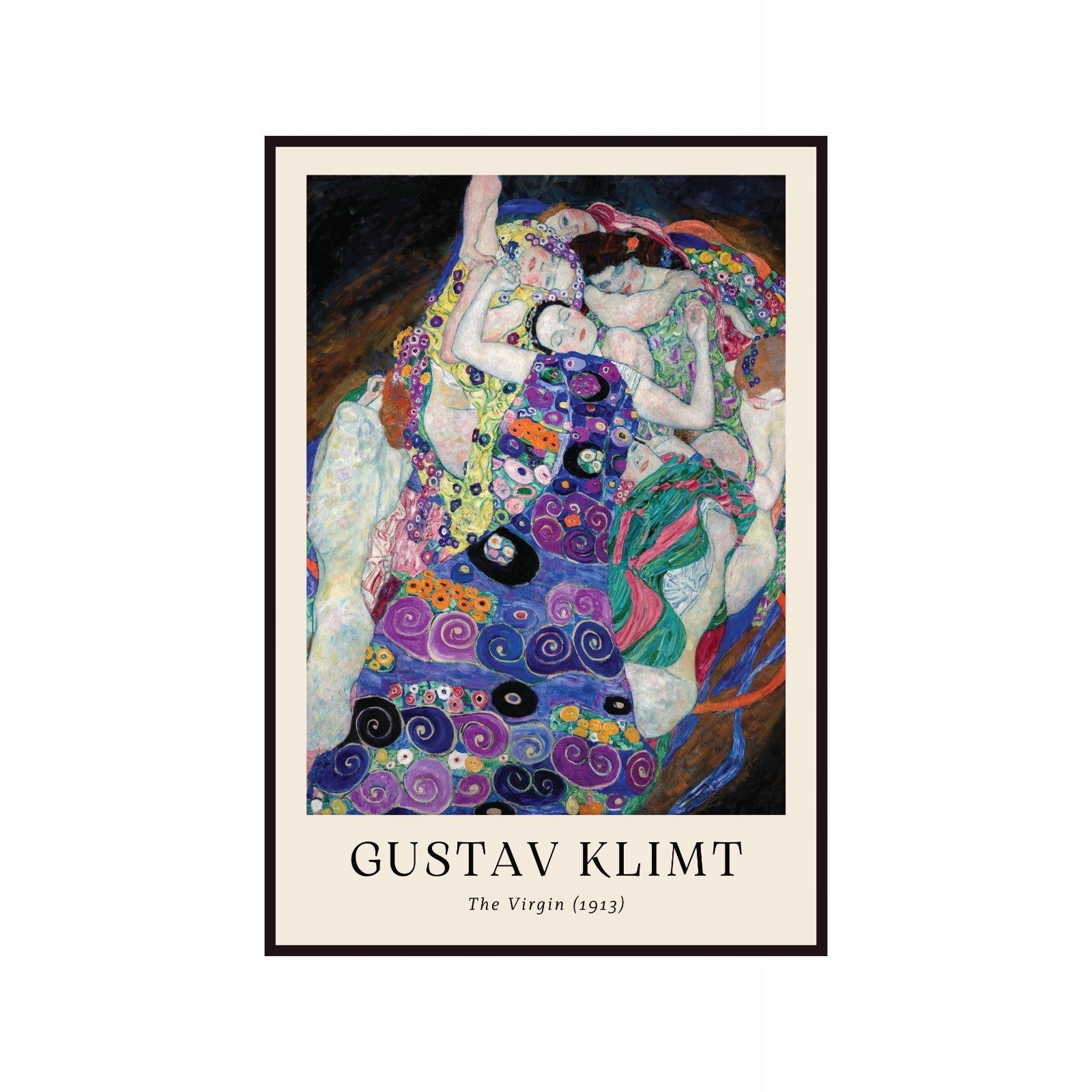 Plakat Gustaw Klimt The Virgin, dziewica, sztuka współczesna