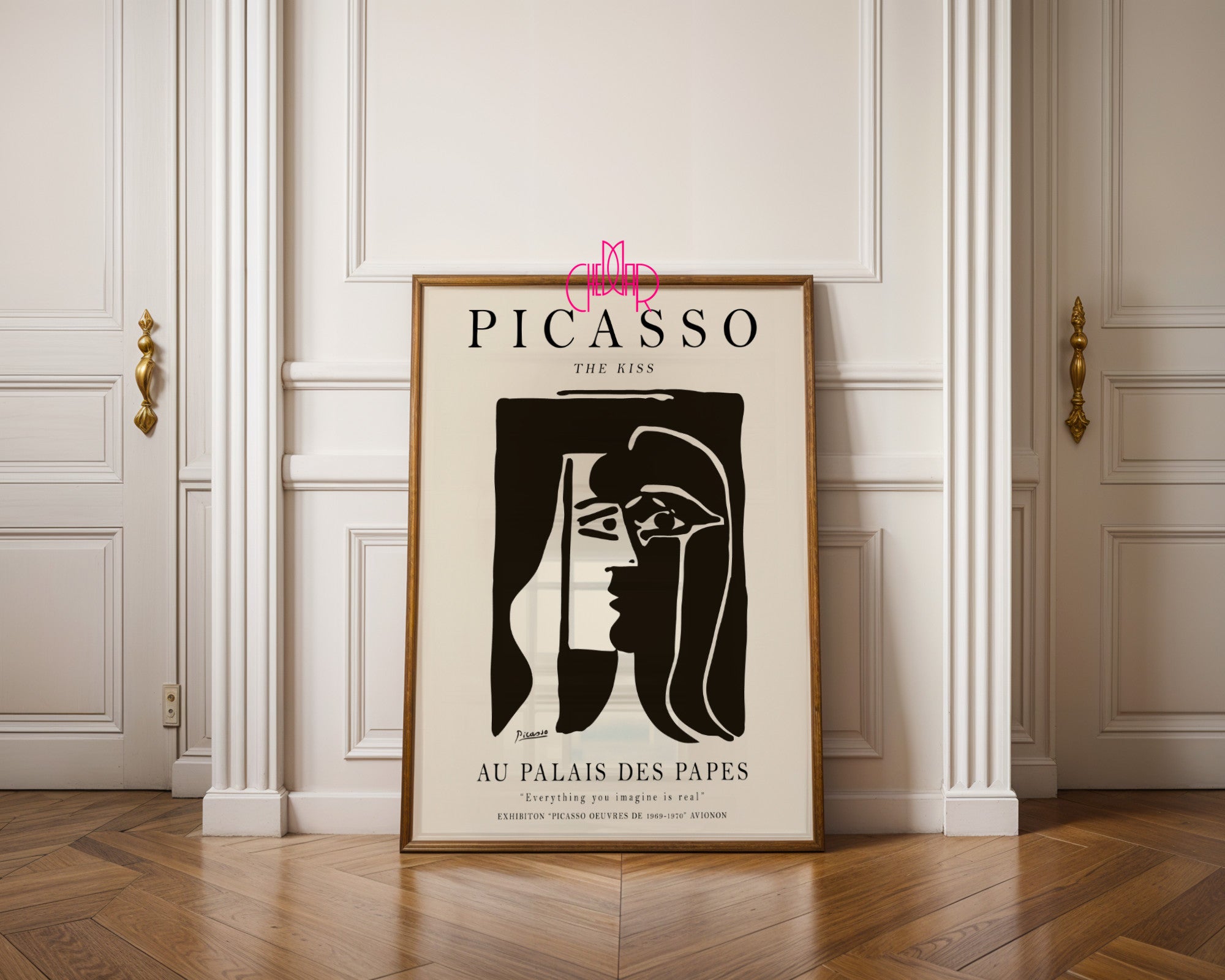 Pablo Picasso – The Kiss Abstract Exhibition Poster