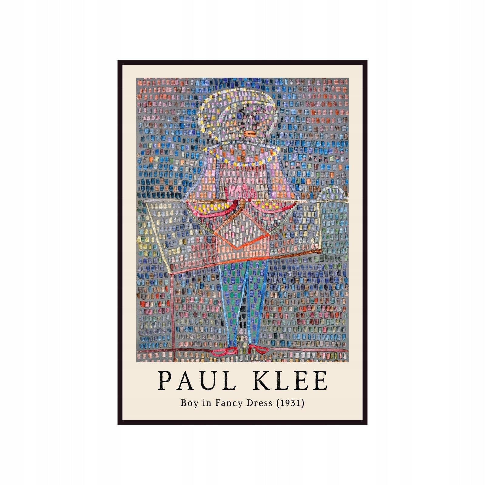 Plakat Paul Klee Chłopak w sukience 1931, kubizm, abstrakcja