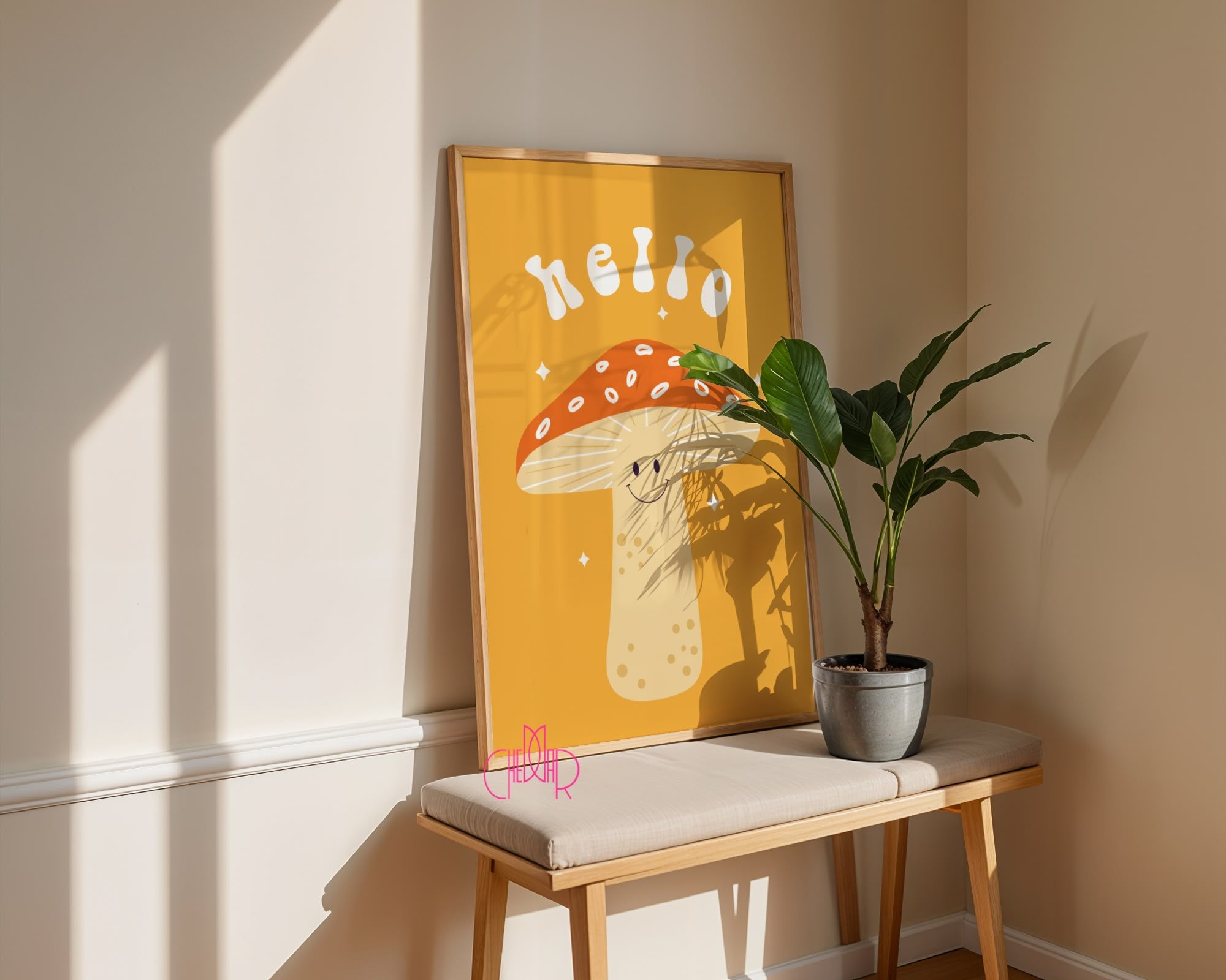 Hello Mushroom – Retro Groovy Vibe