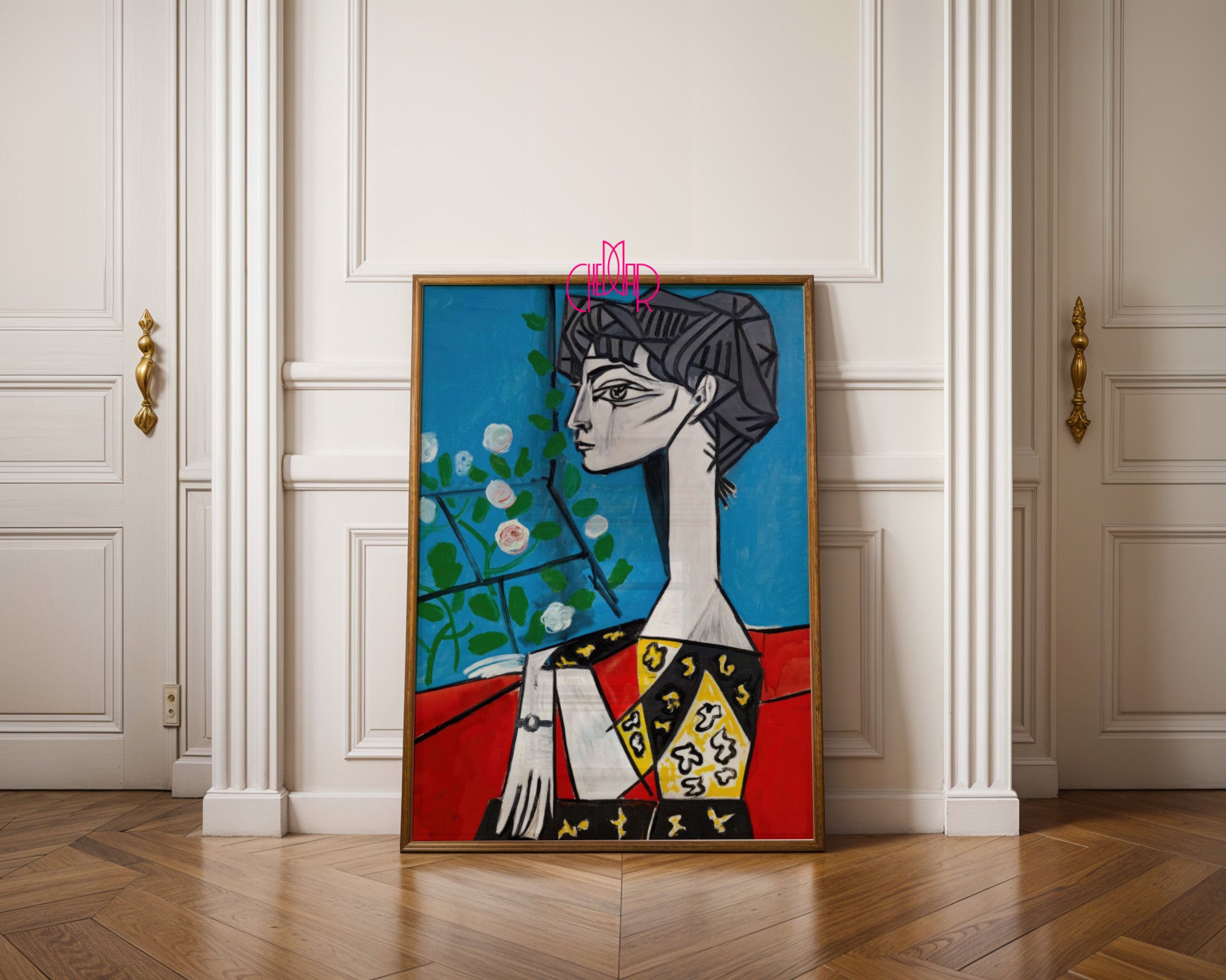 Pablo Picasso – Jacqueline with Flowers Abstract Portrait
