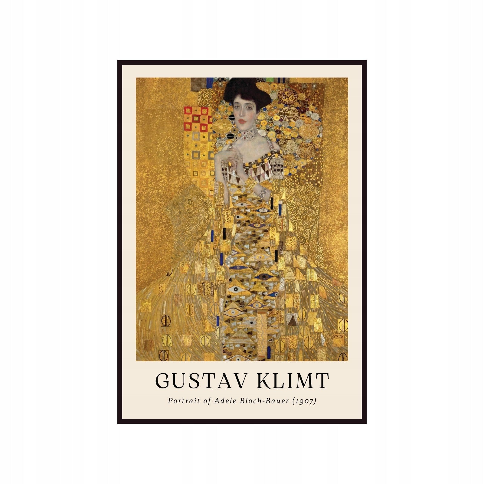 Plakat Gustaw Klimt portret Adele Bloch-Bauer, sztuka współczesna