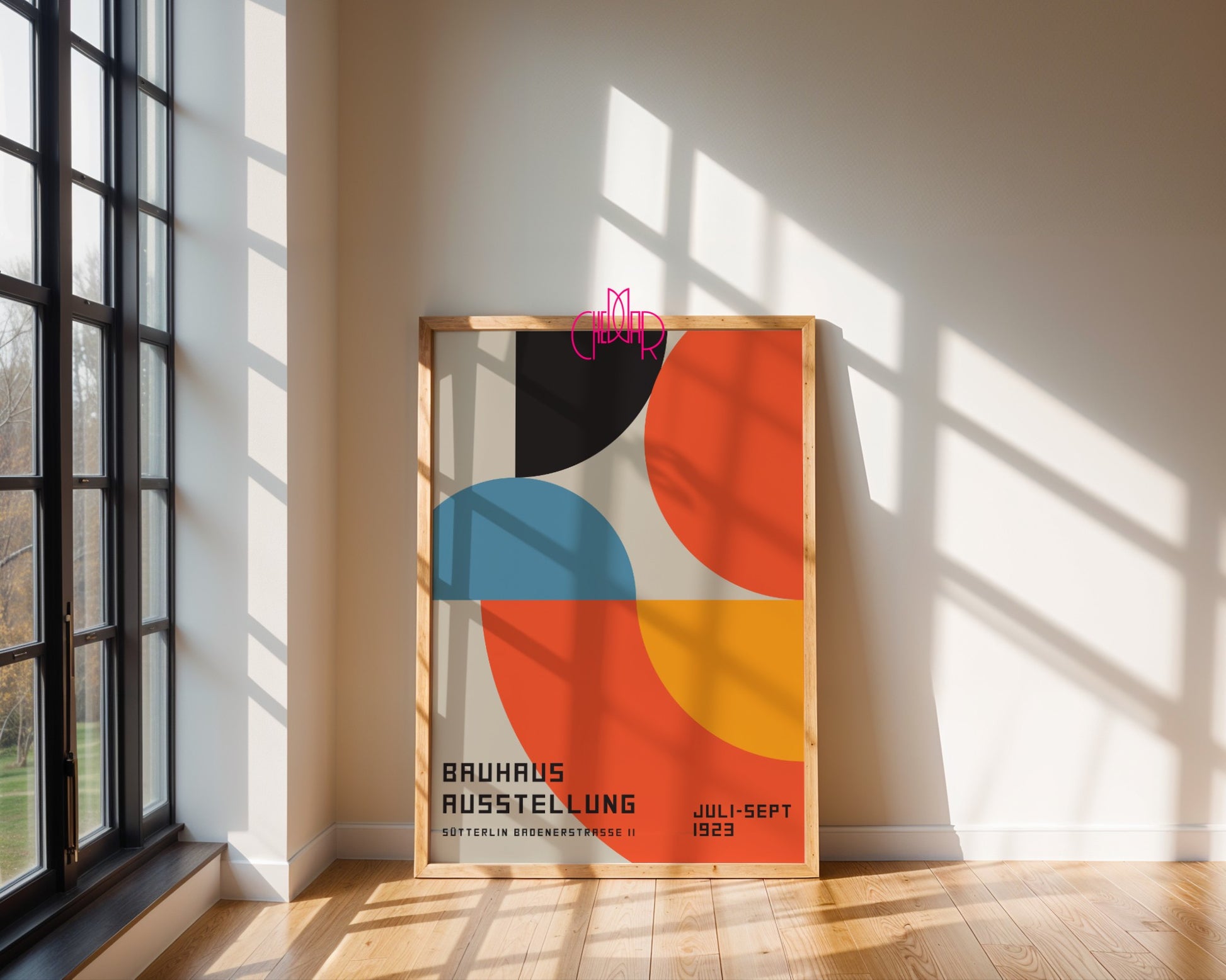 Plakat Bauhaus 1923, Abstrakcja, Vintage, Retro, Dekoracja Ścienna