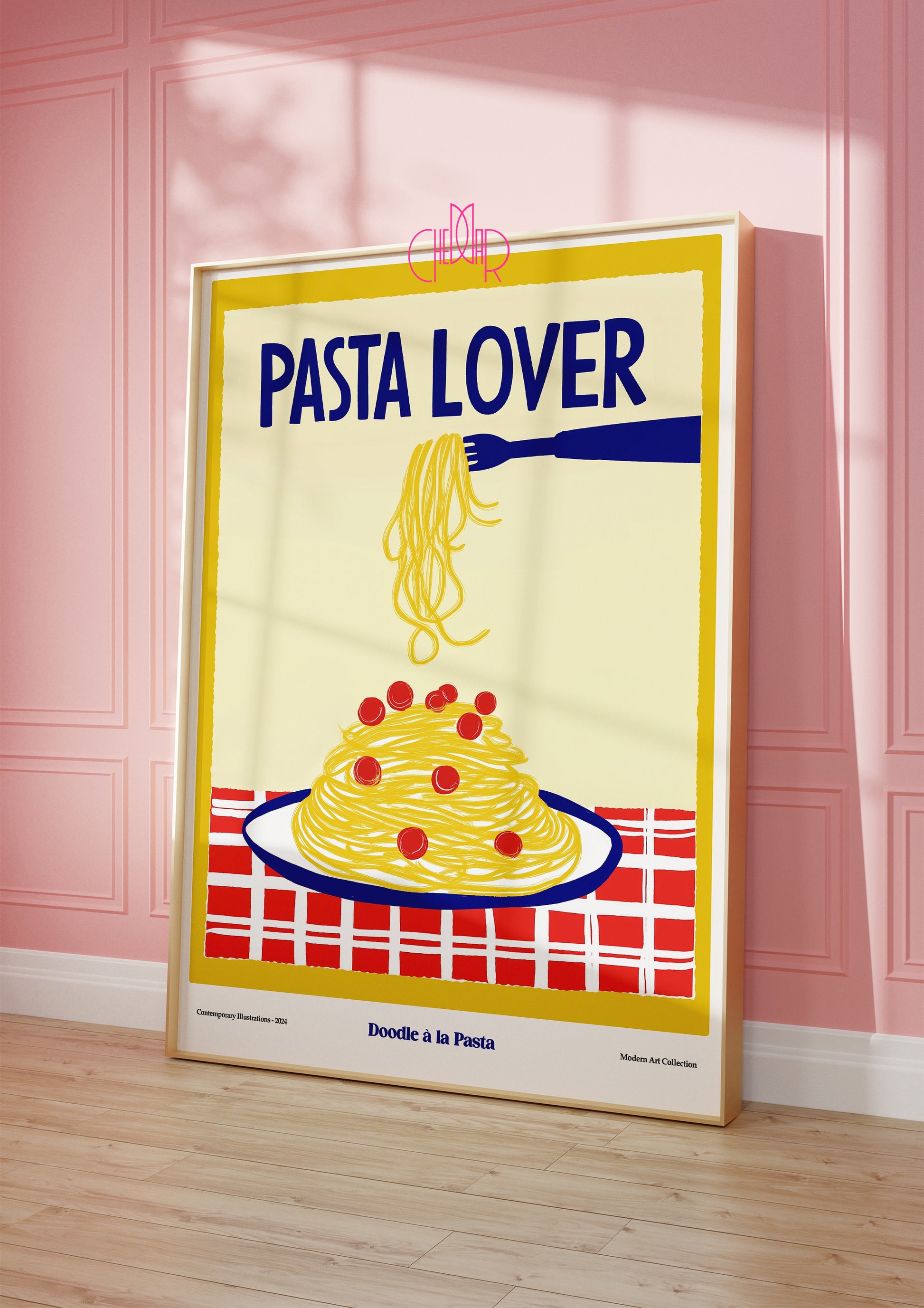 Plakat modernistyczny Pasta Lover, Galeria Sztuki Współczesnej