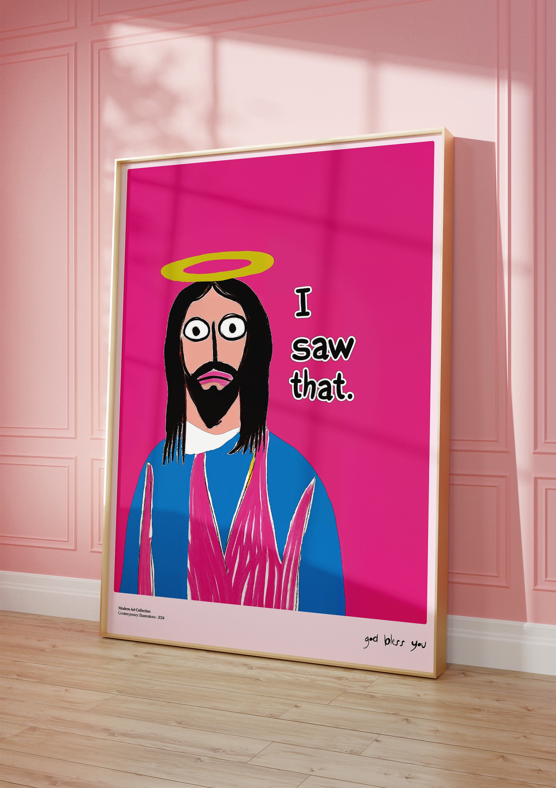 Plakat I Saw That, Jesus Art, modernizm, sztuka współczesna