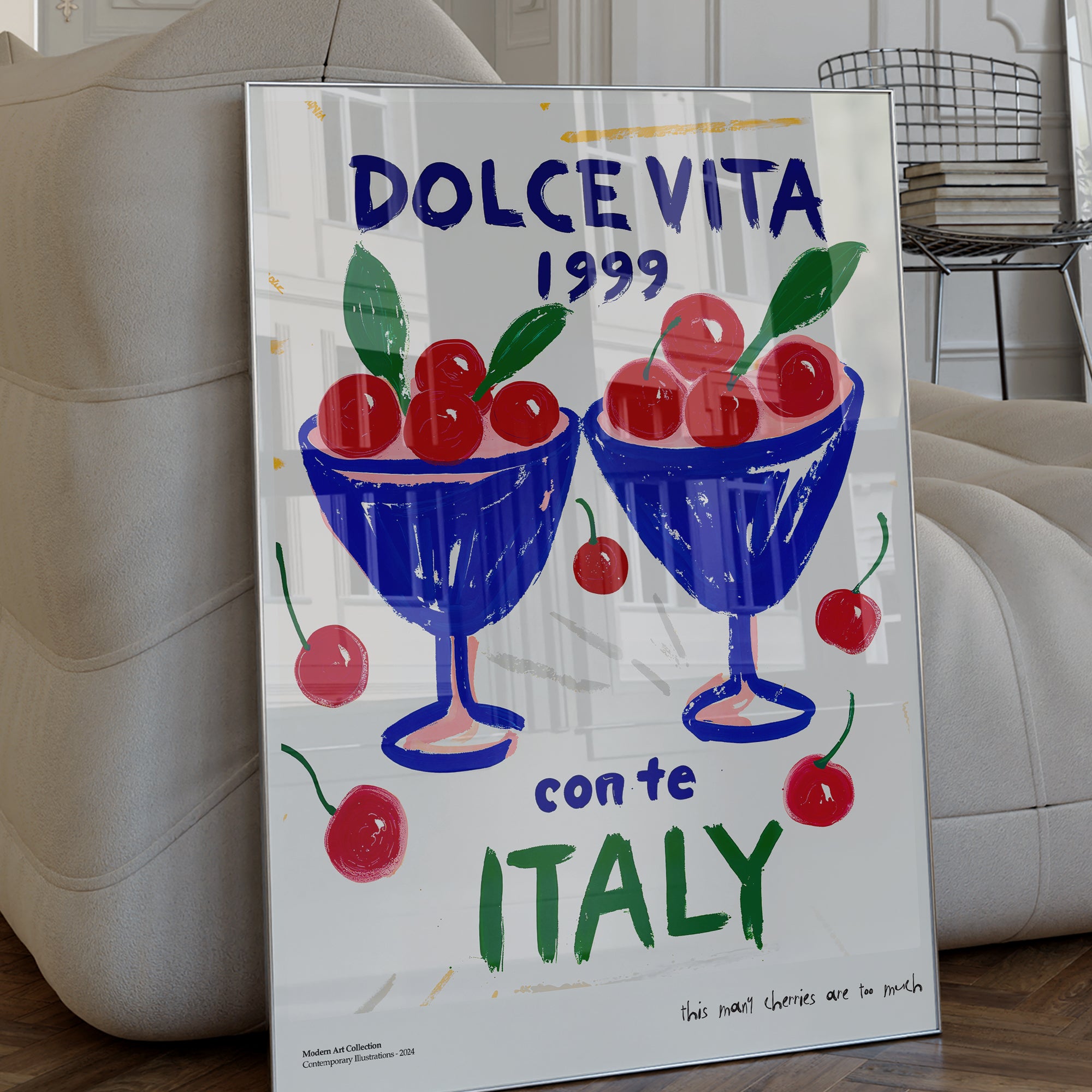 Plakat „Dolce Vita” – Poczuj smak włoskiego lata w swoim wnętrzu!