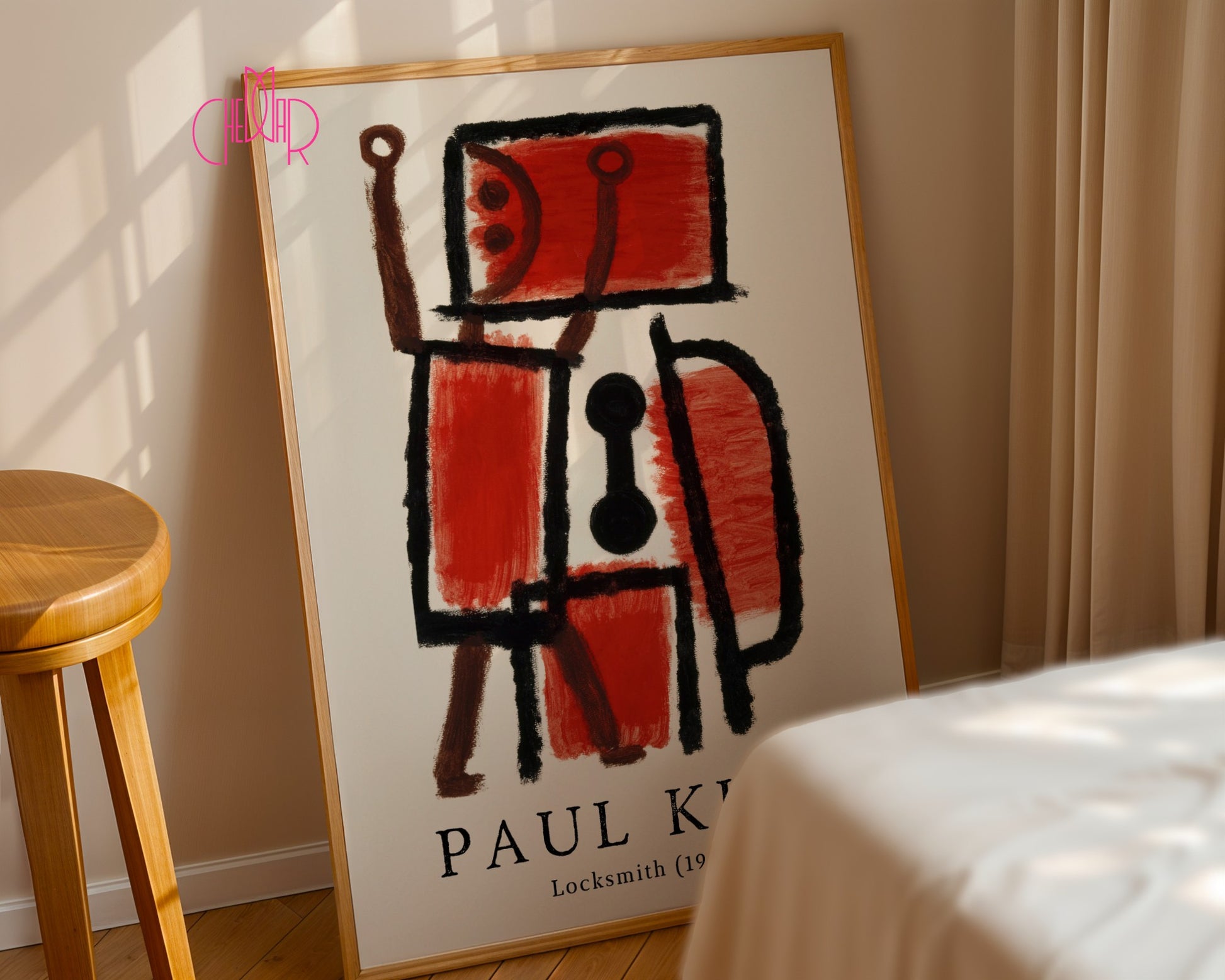 Plakat Paul Klee Locksmith 1940, abstrakcja