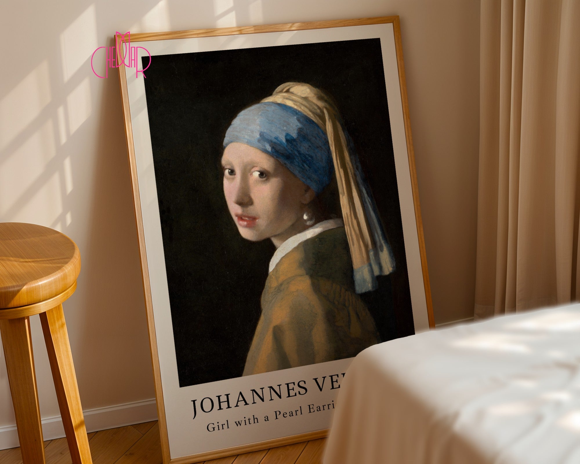 Plakat Johannes Vermeer Dziewczyna z perłami, klasyka, Vintage