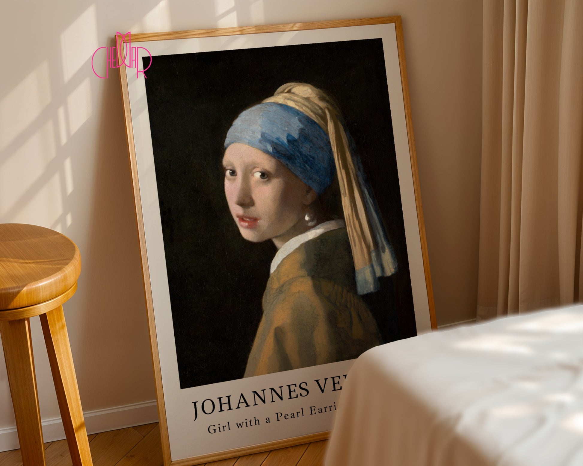 Plakat Johannes Vermeer Dziewczyna z perłami, klasyka, Vintage