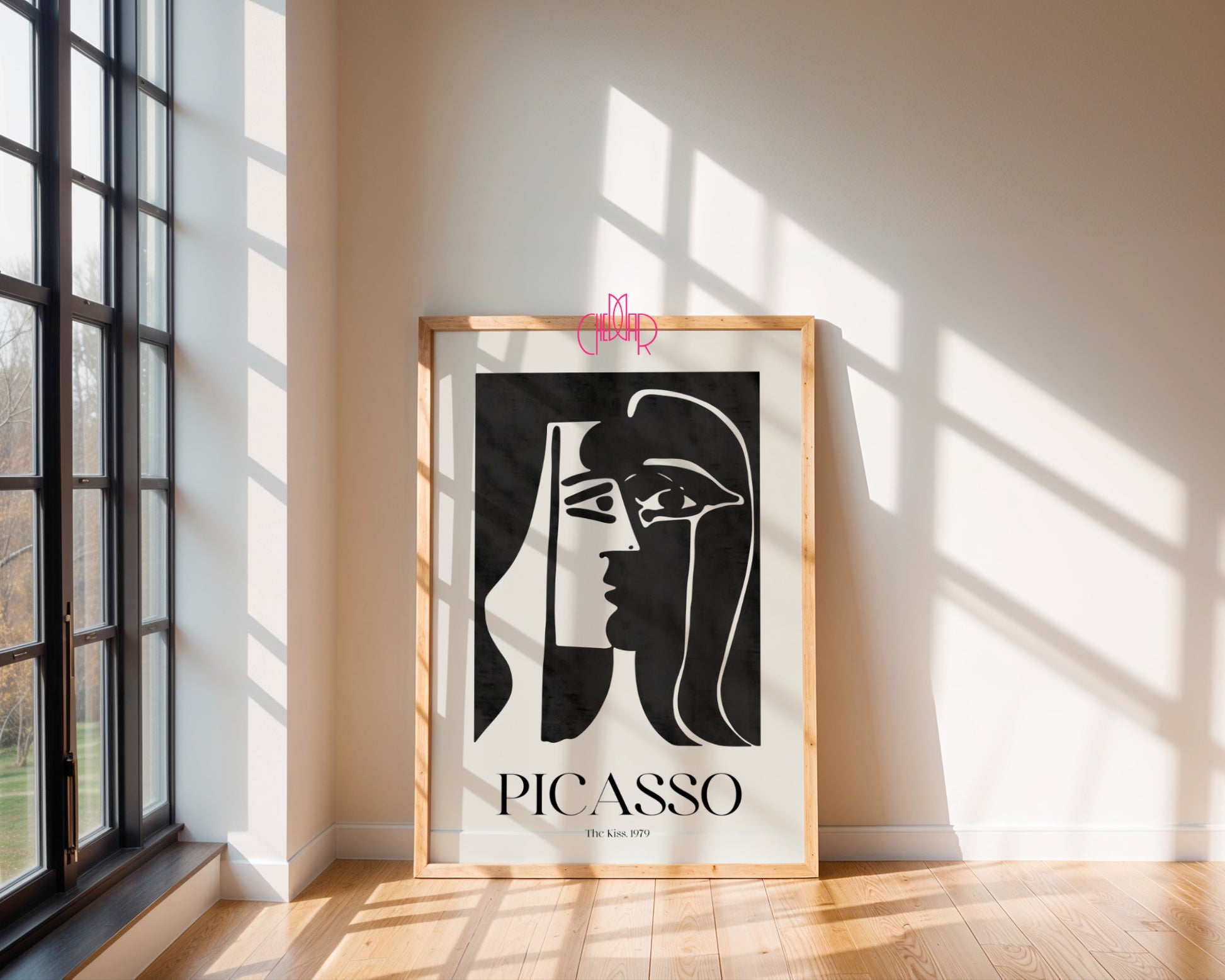 Picasso – The Kiss (Pocałunek) 1979 | Plakat Galeryjny Monochrome