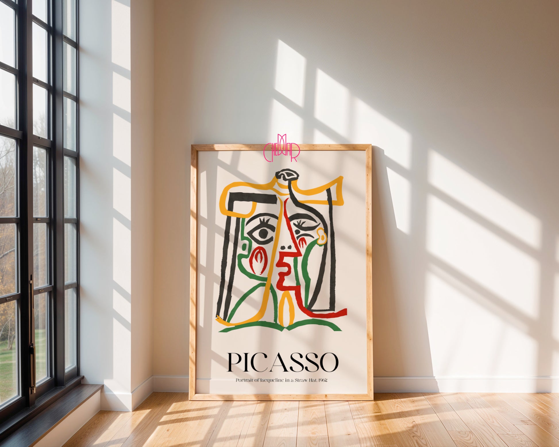 Picasso – Portrait of Jacqueline in a Straw Hat (1962) | Plakat Galeryjny Fauve