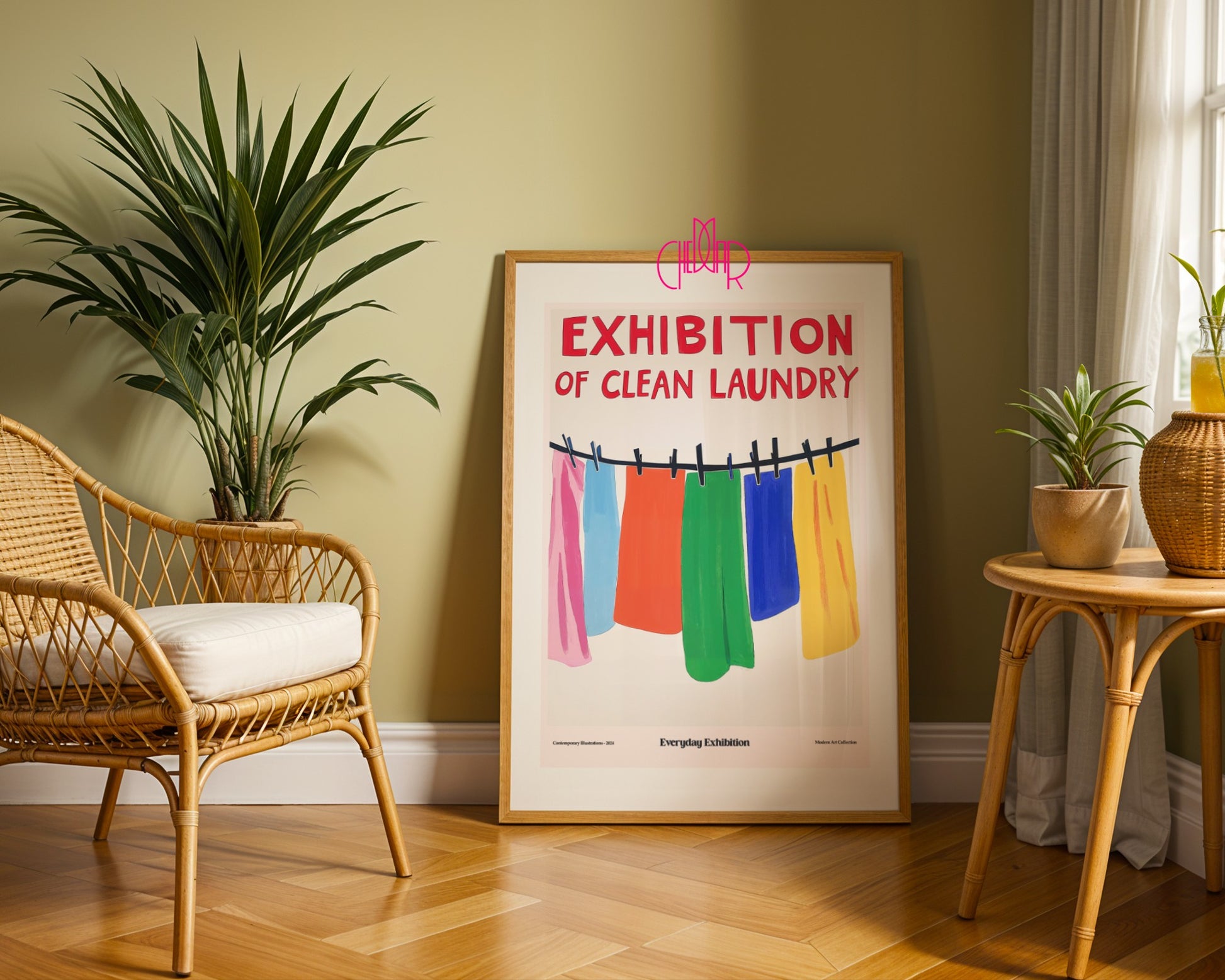 Plakat Wystawa Czystego Prania, sztuka współczesna, modernizm