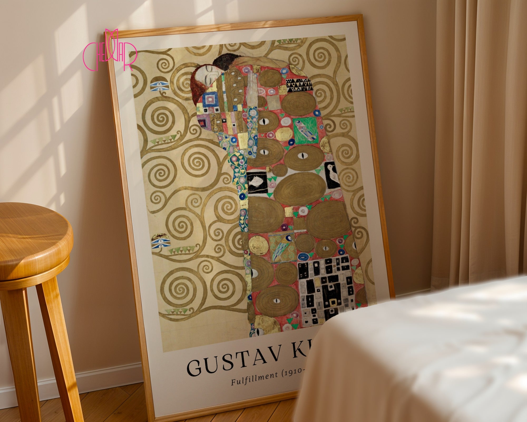 Plakat Gustaw Klimt Fulfillment, spełnienie, sztuka współczesna