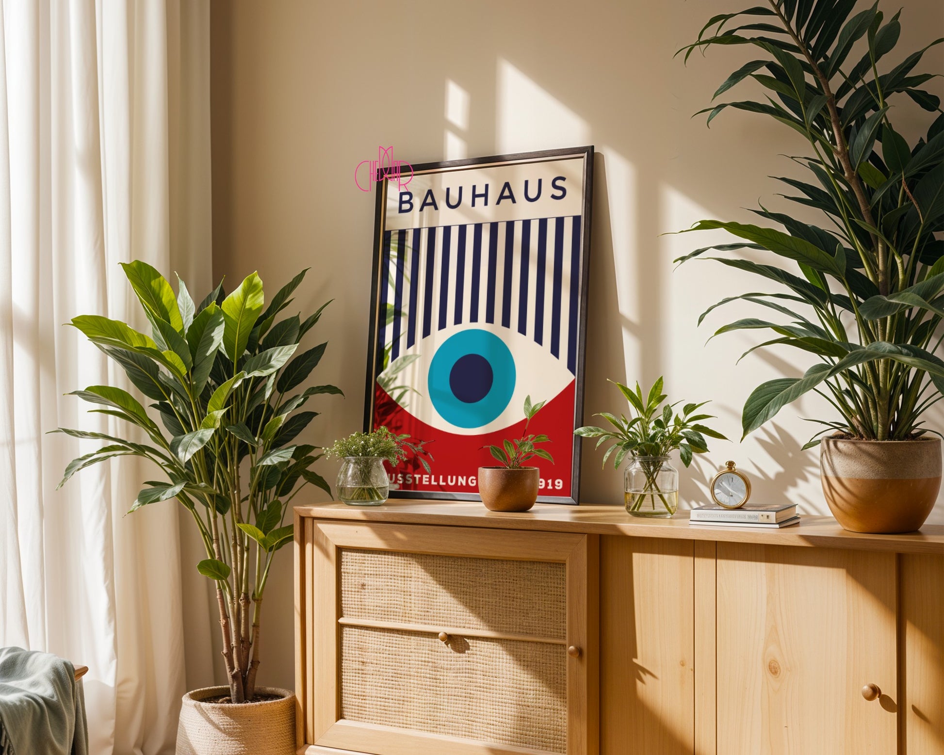 Plakat Bauhaus "Oko Proroka", retro, vintage