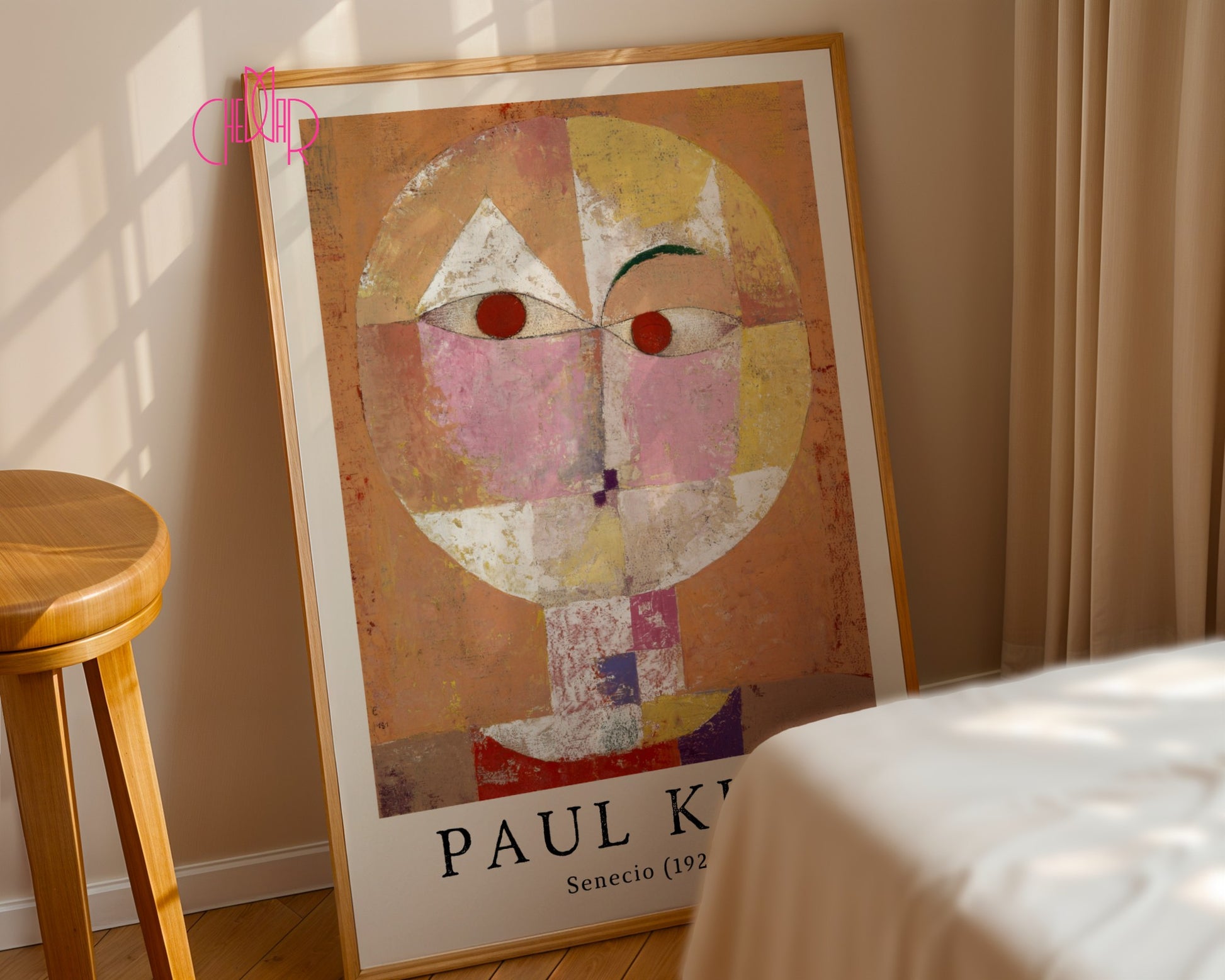 Plakat Paul Klee Senecio 1922, abstrakcja, kubizm, sztuka