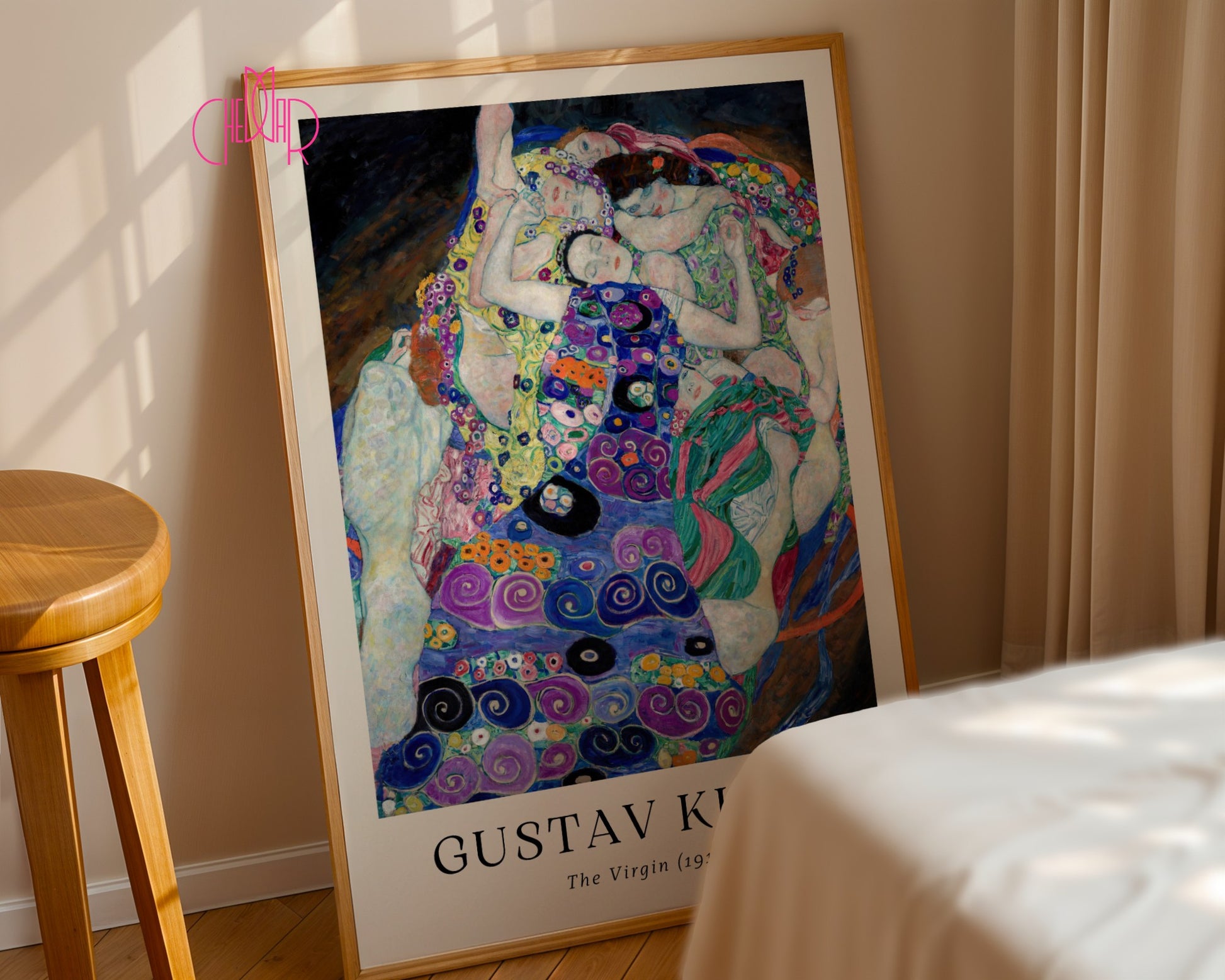 Plakat Gustaw Klimt The Virgin, dziewica, sztuka współczesna