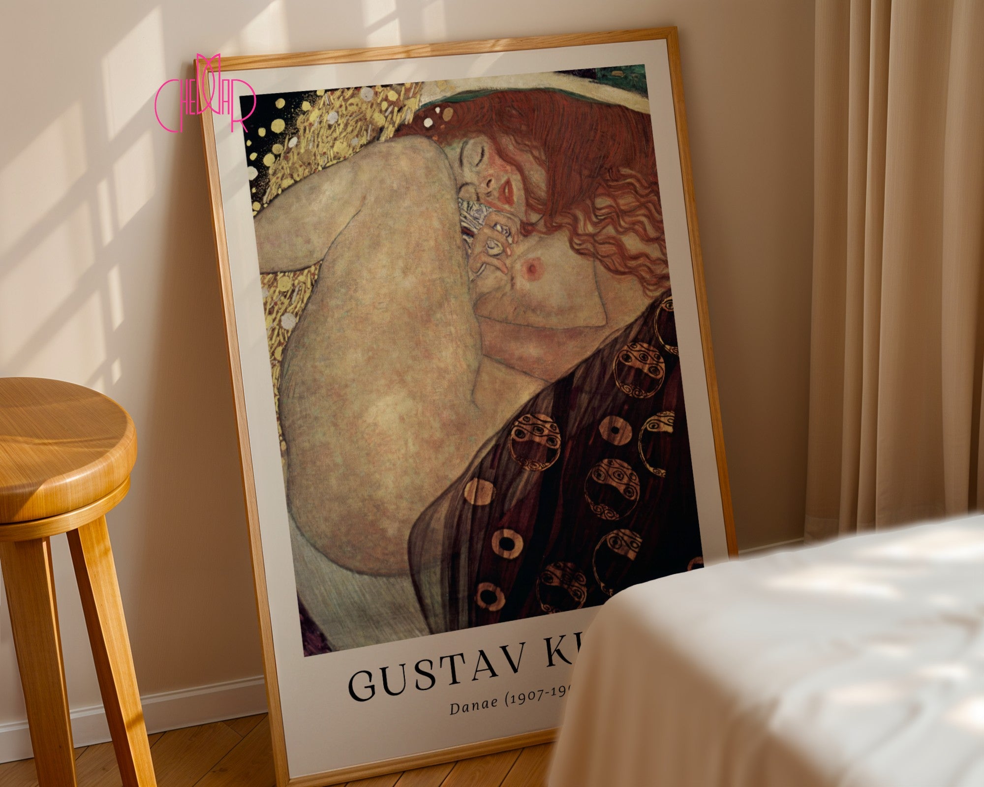 Plakat Gustaw Klimt Danae, sztuka współczesna, art nouveau
