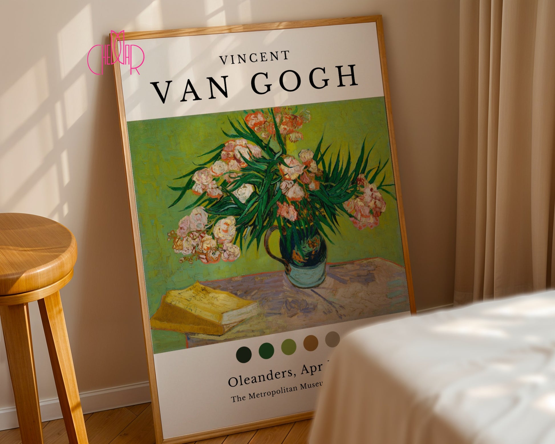 Plakat Vincent Van Gogh Oleanders, kwiecień 1888, muzeum sztuki