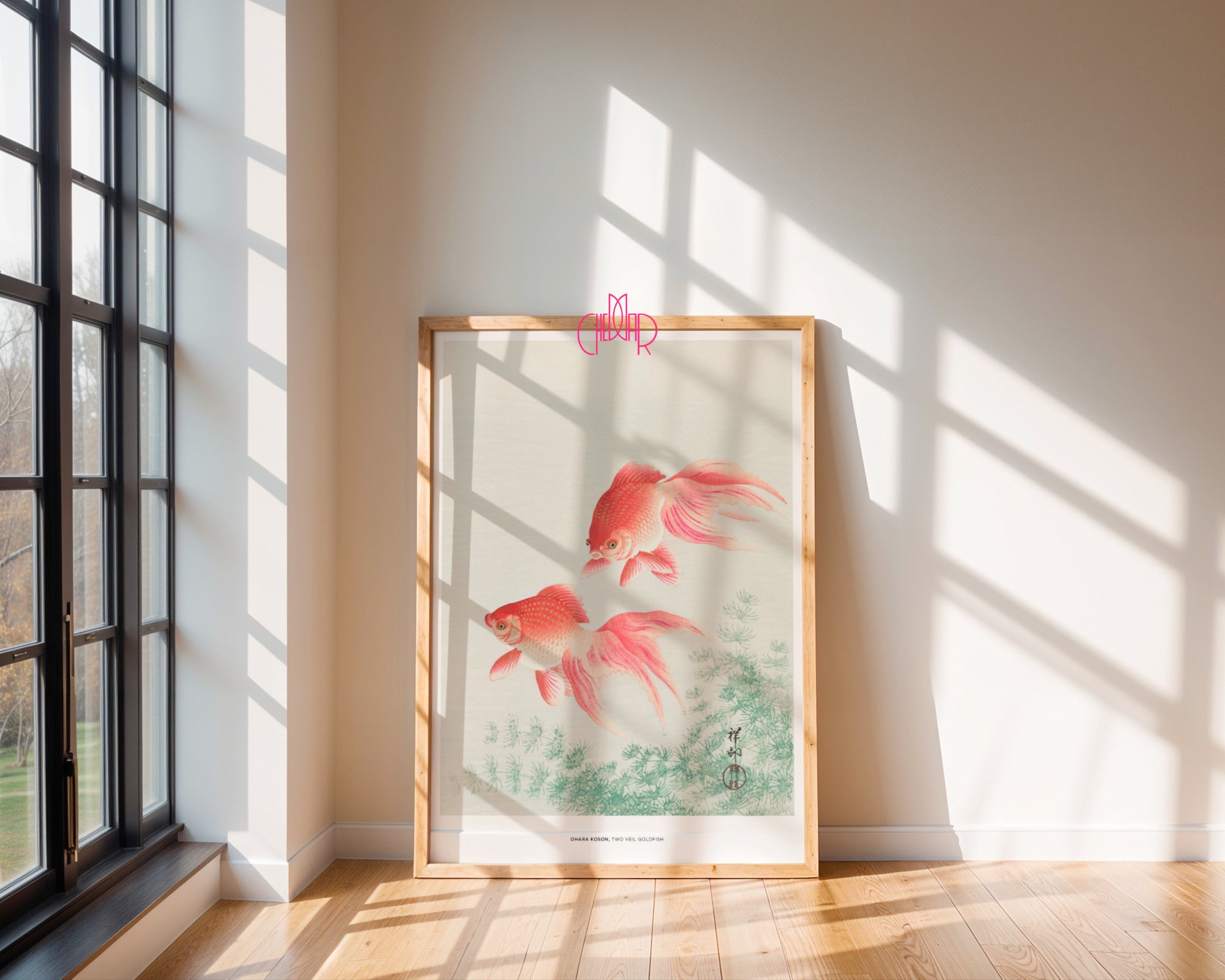 Ohara Koson – Dwie Złote Rybki (Two Veil Goldfish)