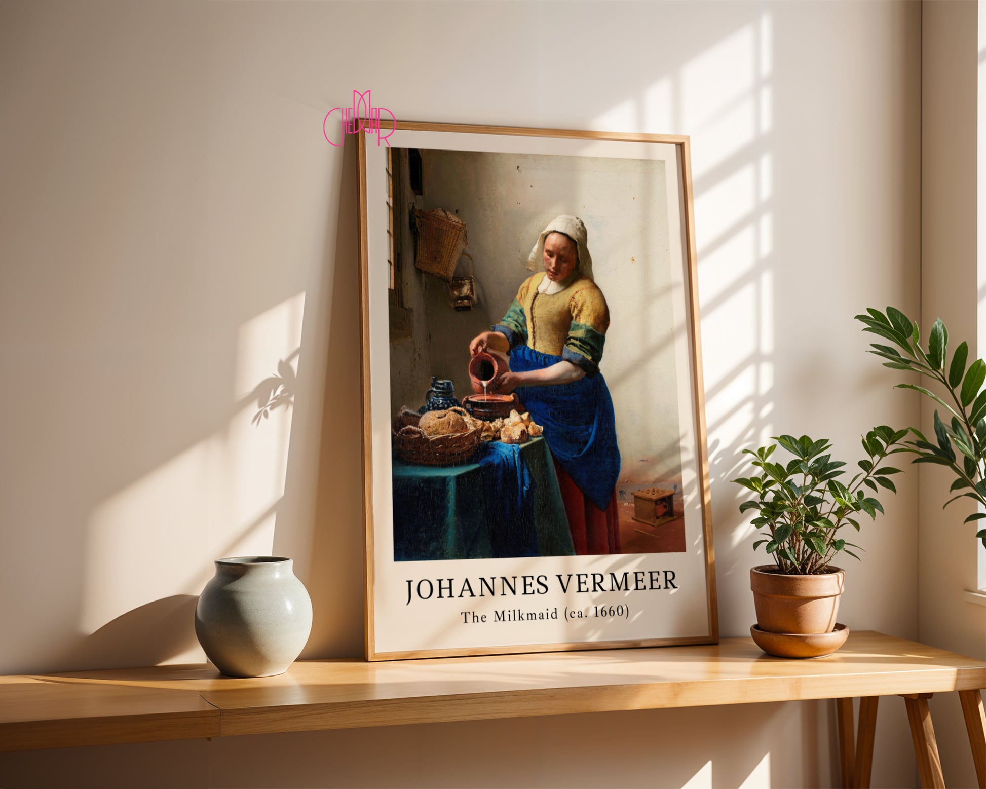 Plakat Johannes Vermmeer The Milk Made sztuka klasyczna, Vintage